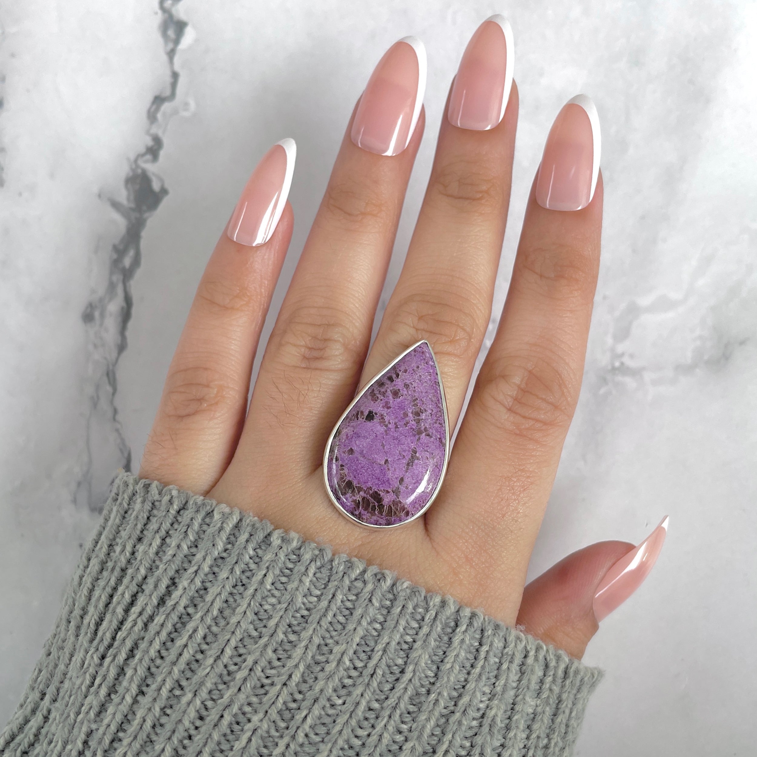 Purpurite Adjustable Ring-(PPT-R-55.)