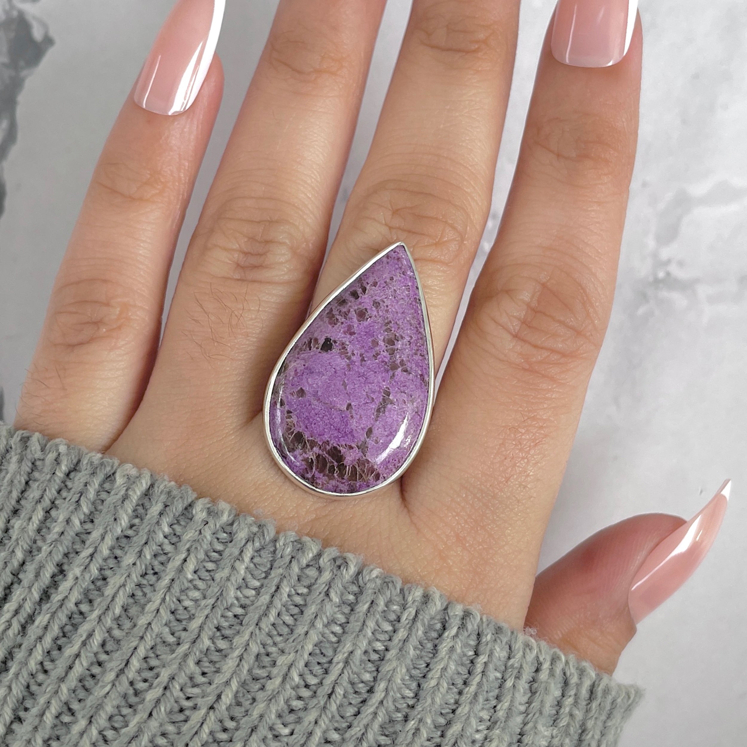 Purpurite Adjustable Ring-(PPT-R-55.)