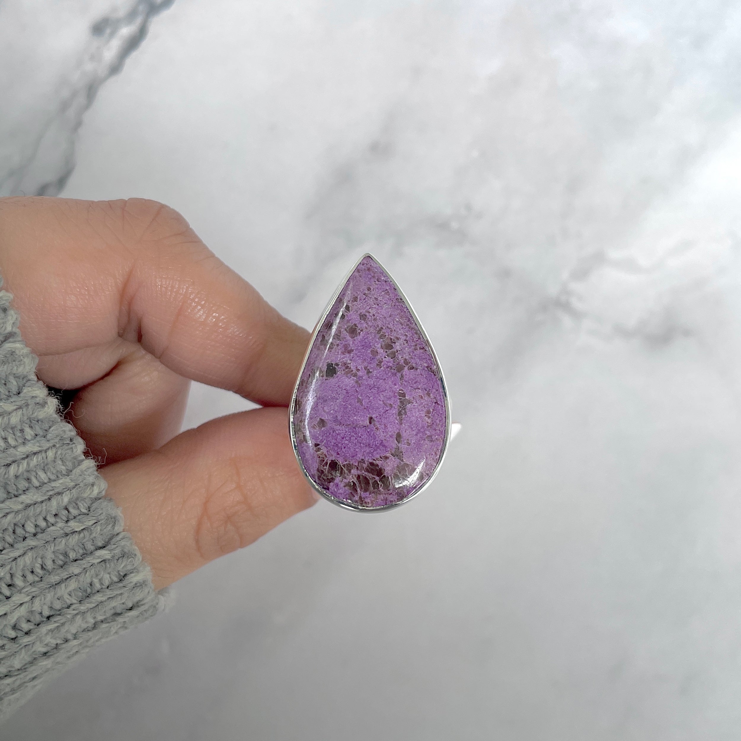Purpurite Adjustable Ring-(PPT-R-55.)