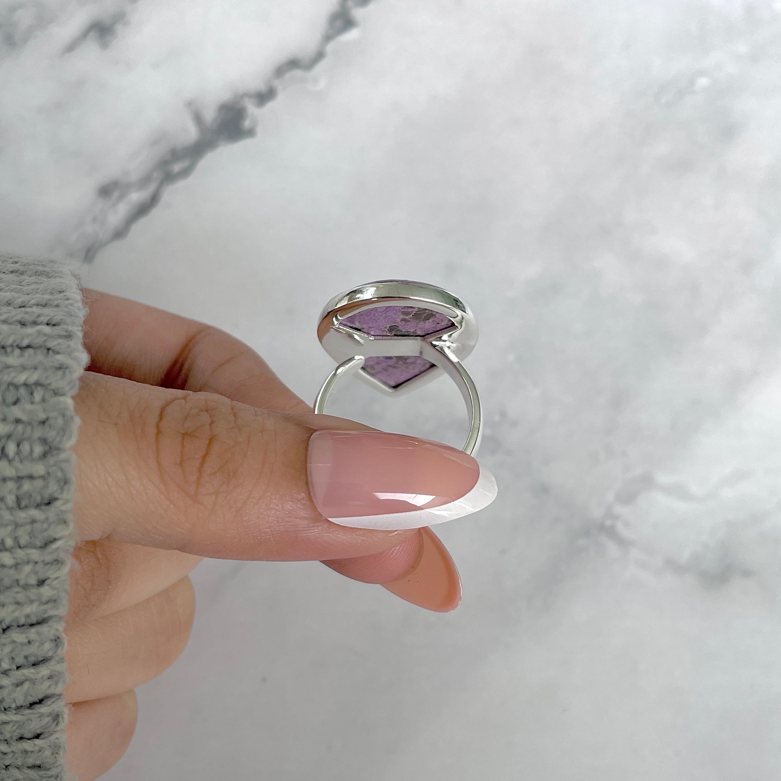 Purpurite Adjustable Ring-(PPT-R-55.)