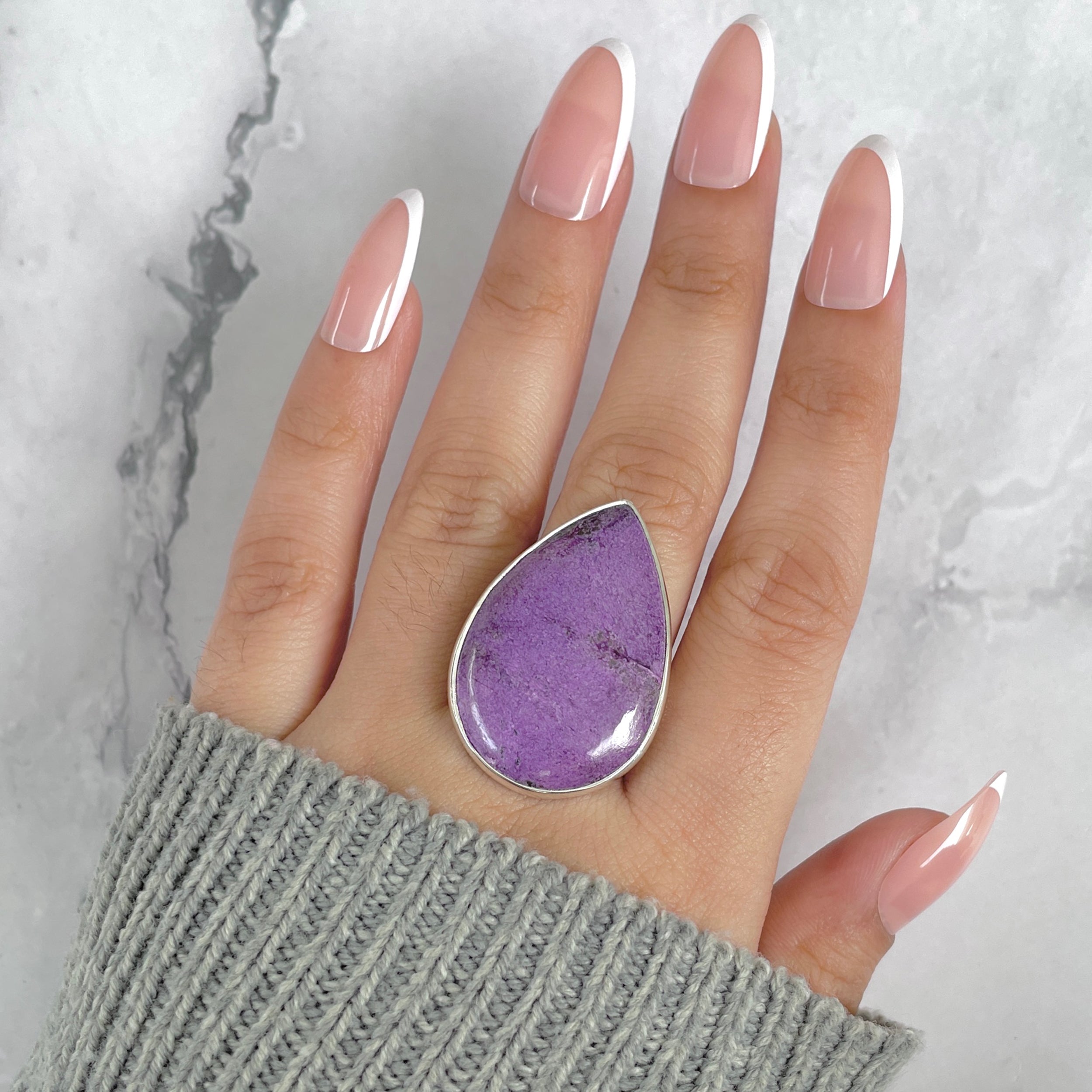 Purpurite Adjustable Ring-(PPT-R-56.)