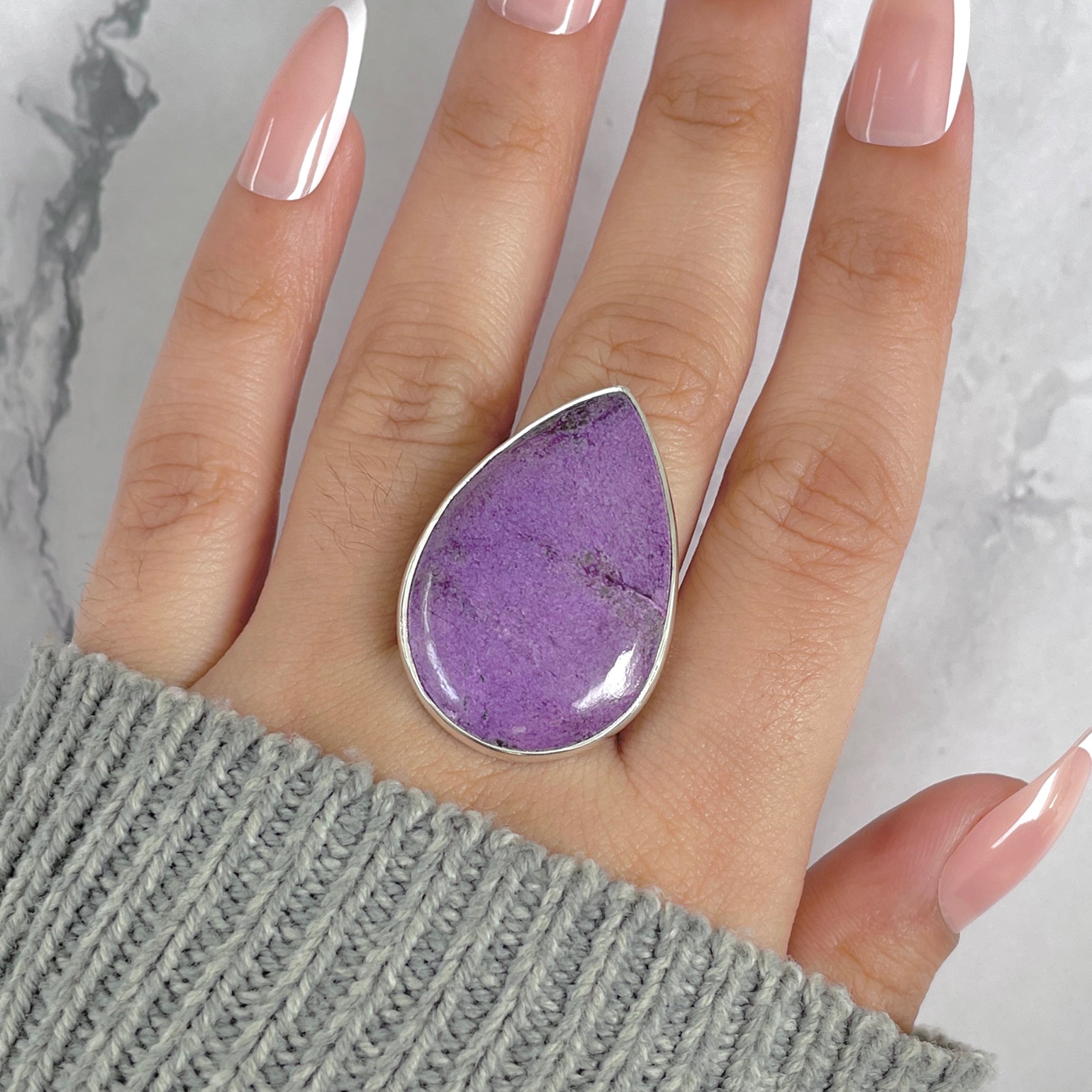 Purpurite Adjustable Ring-(PPT-R-56.)