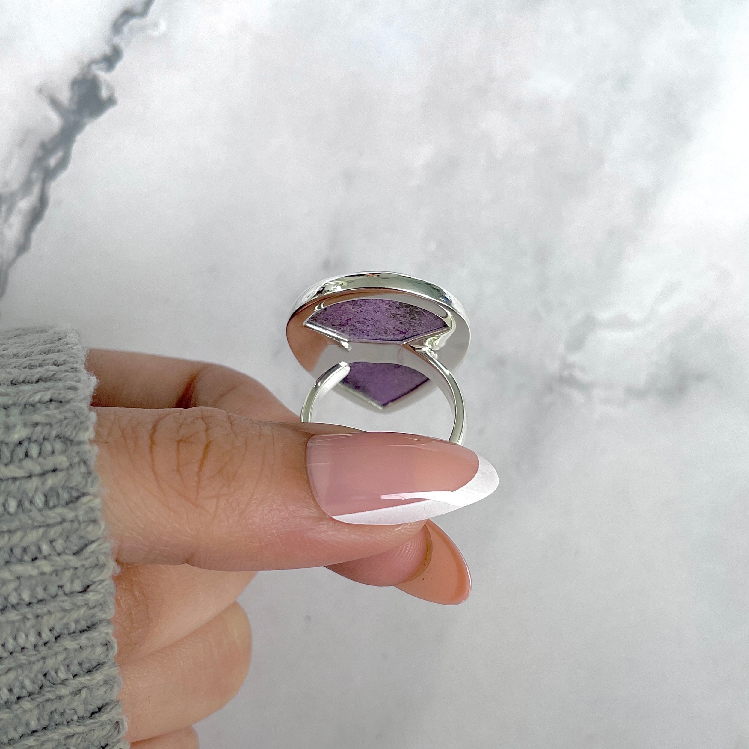 Purpurite Adjustable Ring-(PPT-R-56.)