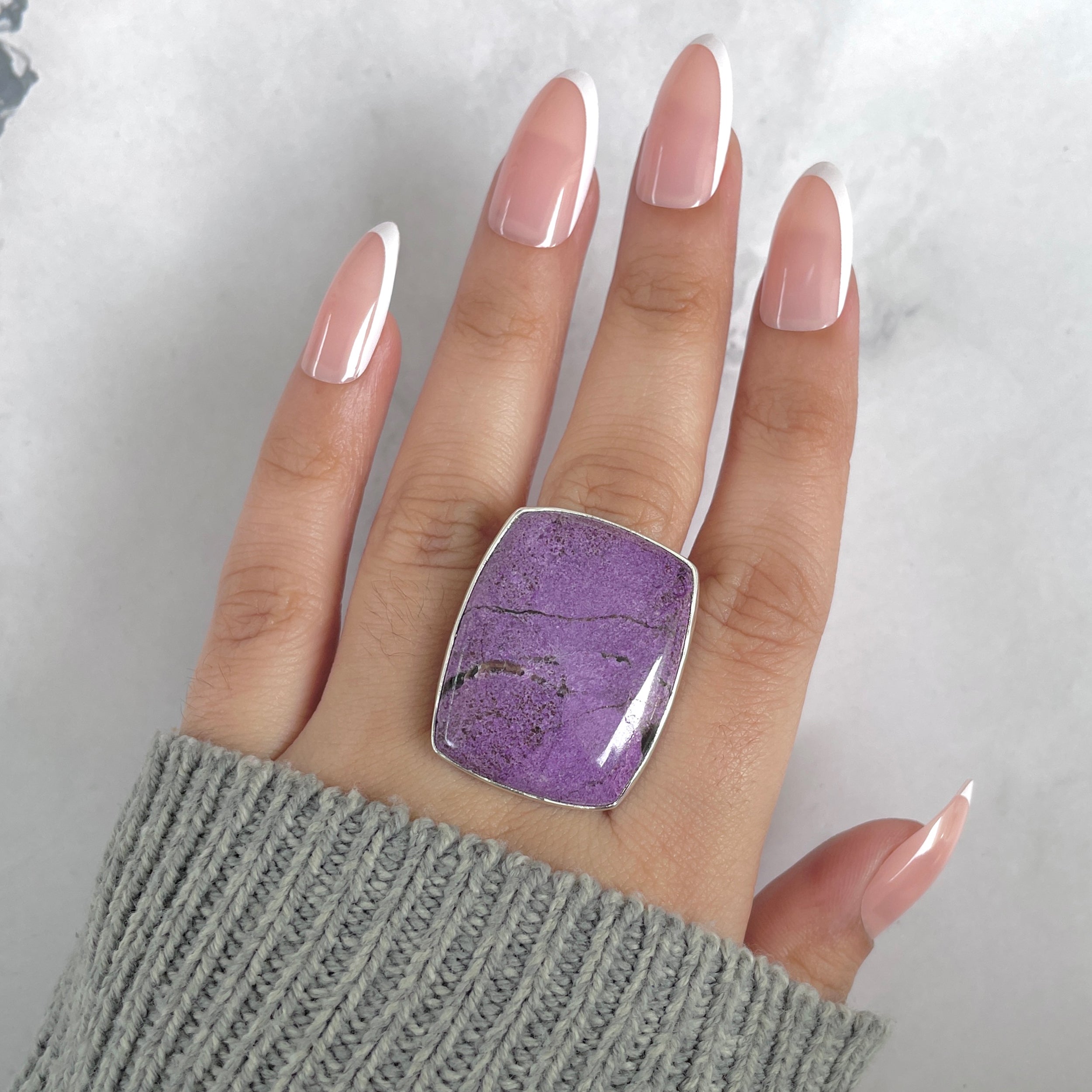 Purpurite Adjustable Ring-(PPT-R-57.)