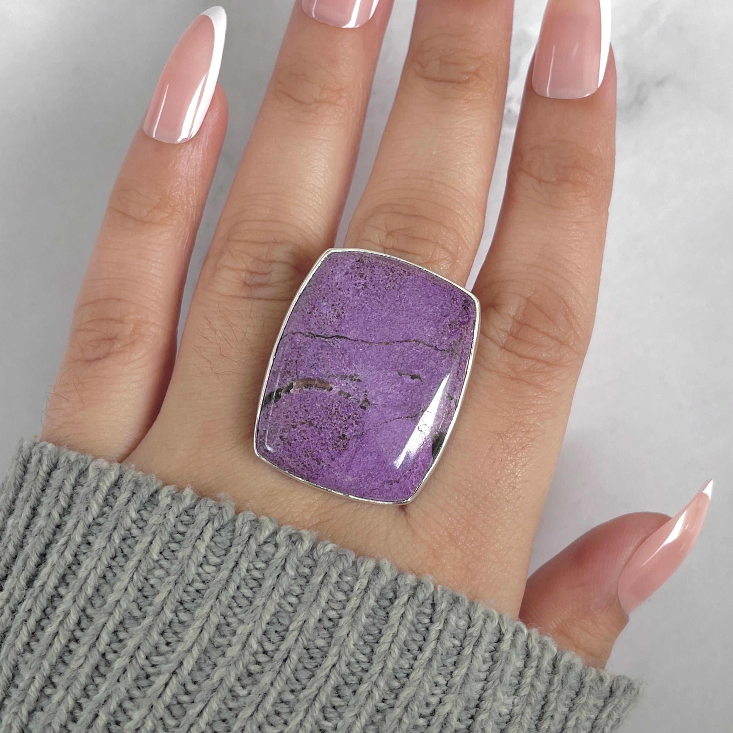 Purpurite Adjustable Ring-(PPT-R-57.)