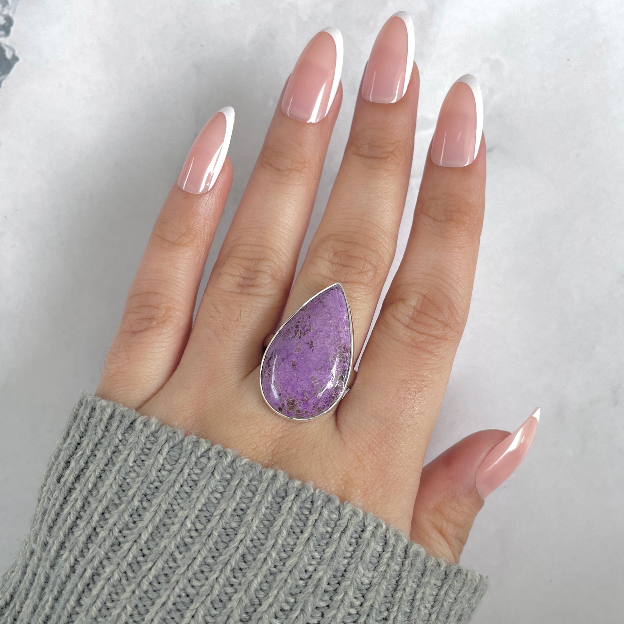 Purpurite Adjustable Ring-(PPT-R-58.)