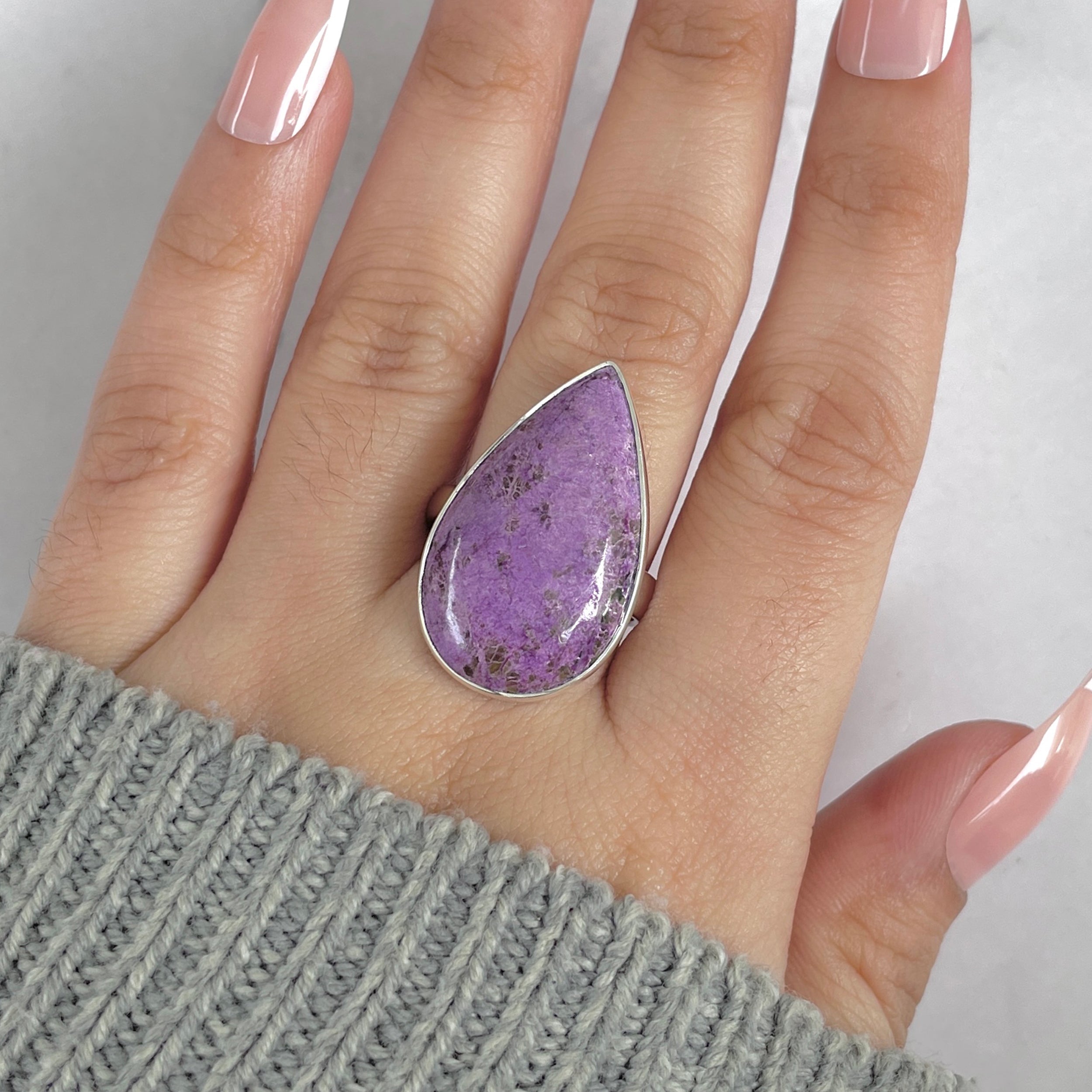 Purpurite Adjustable Ring-(PPT-R-58.)