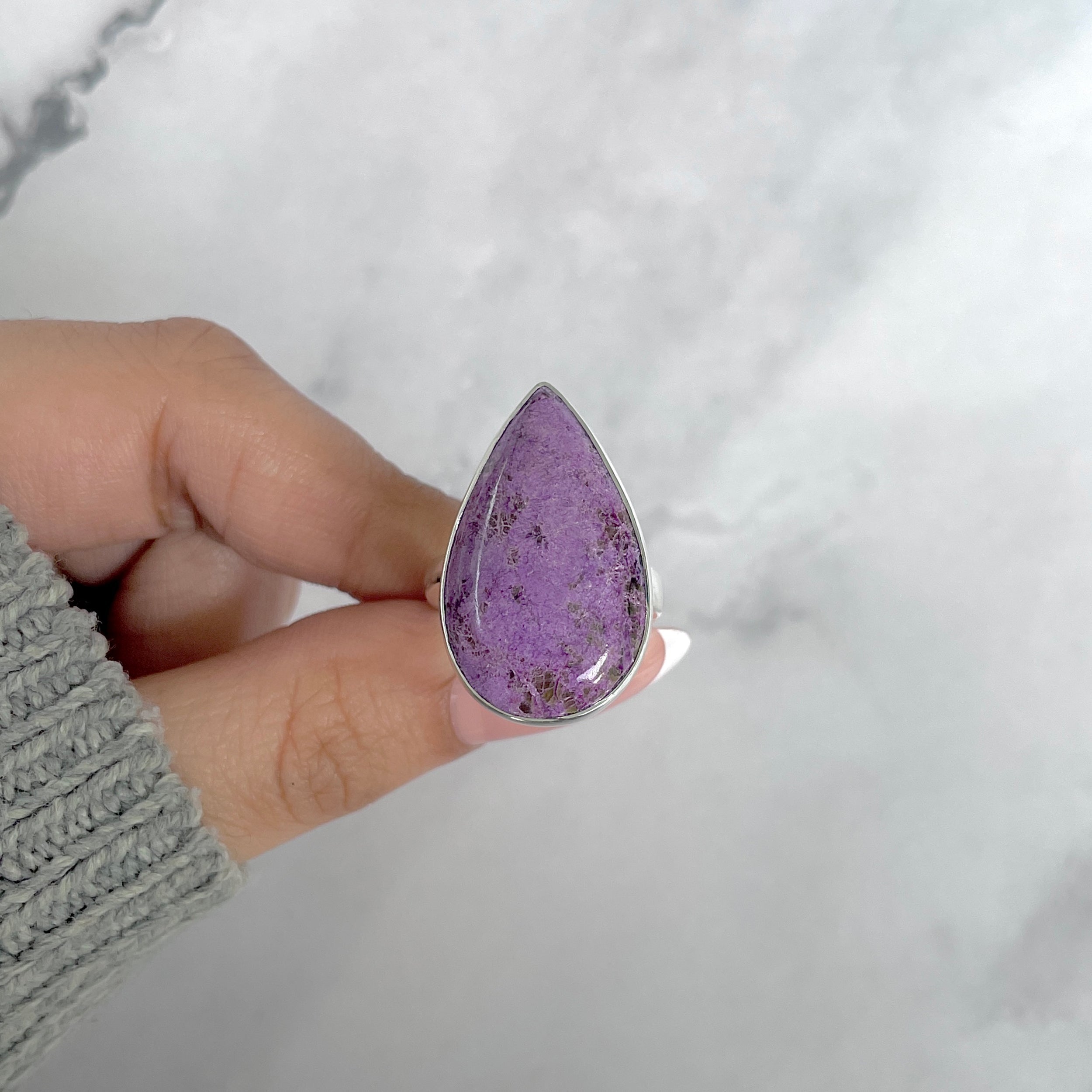 Purpurite Adjustable Ring-(PPT-R-58.)