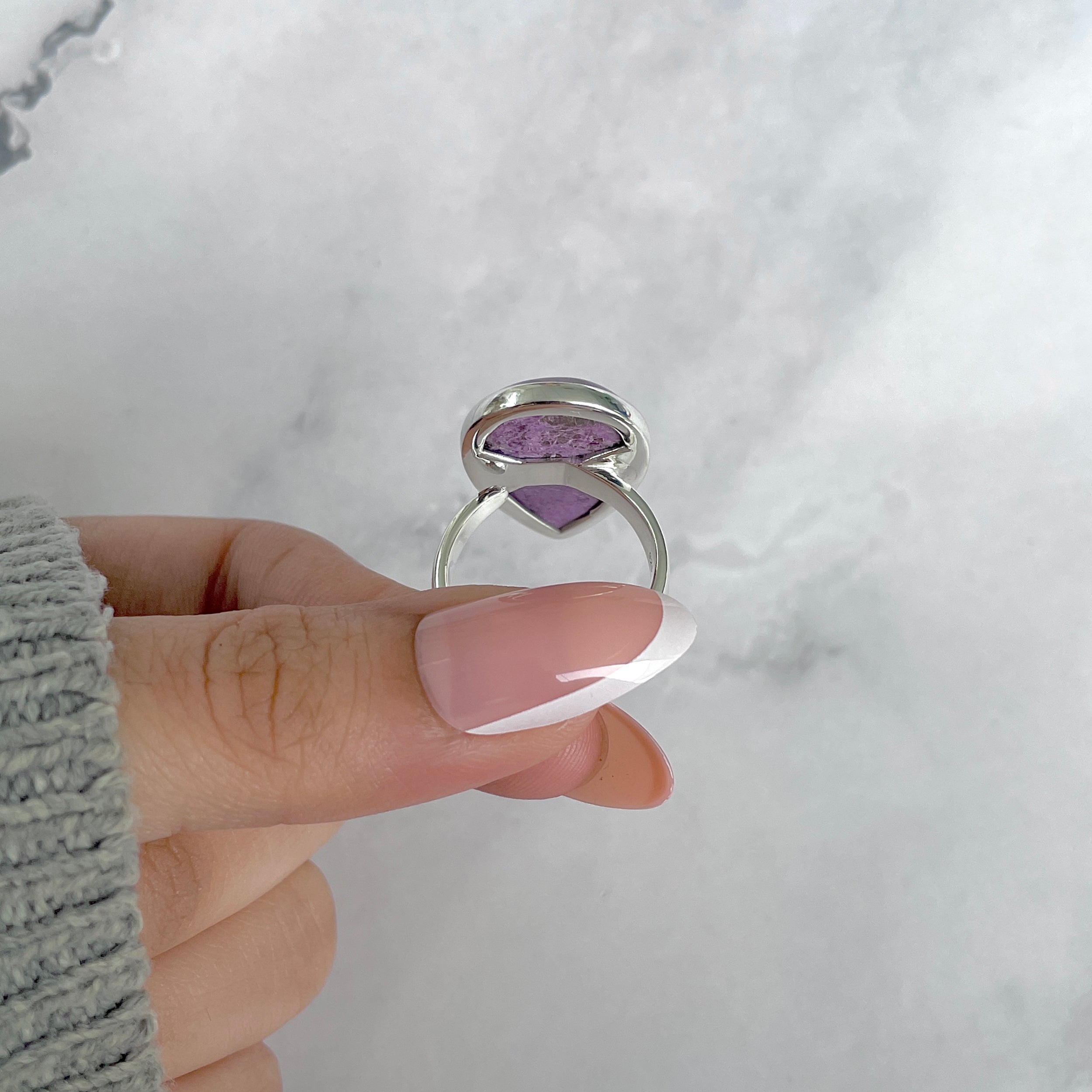 Purpurite Adjustable Ring-(PPT-R-58.)