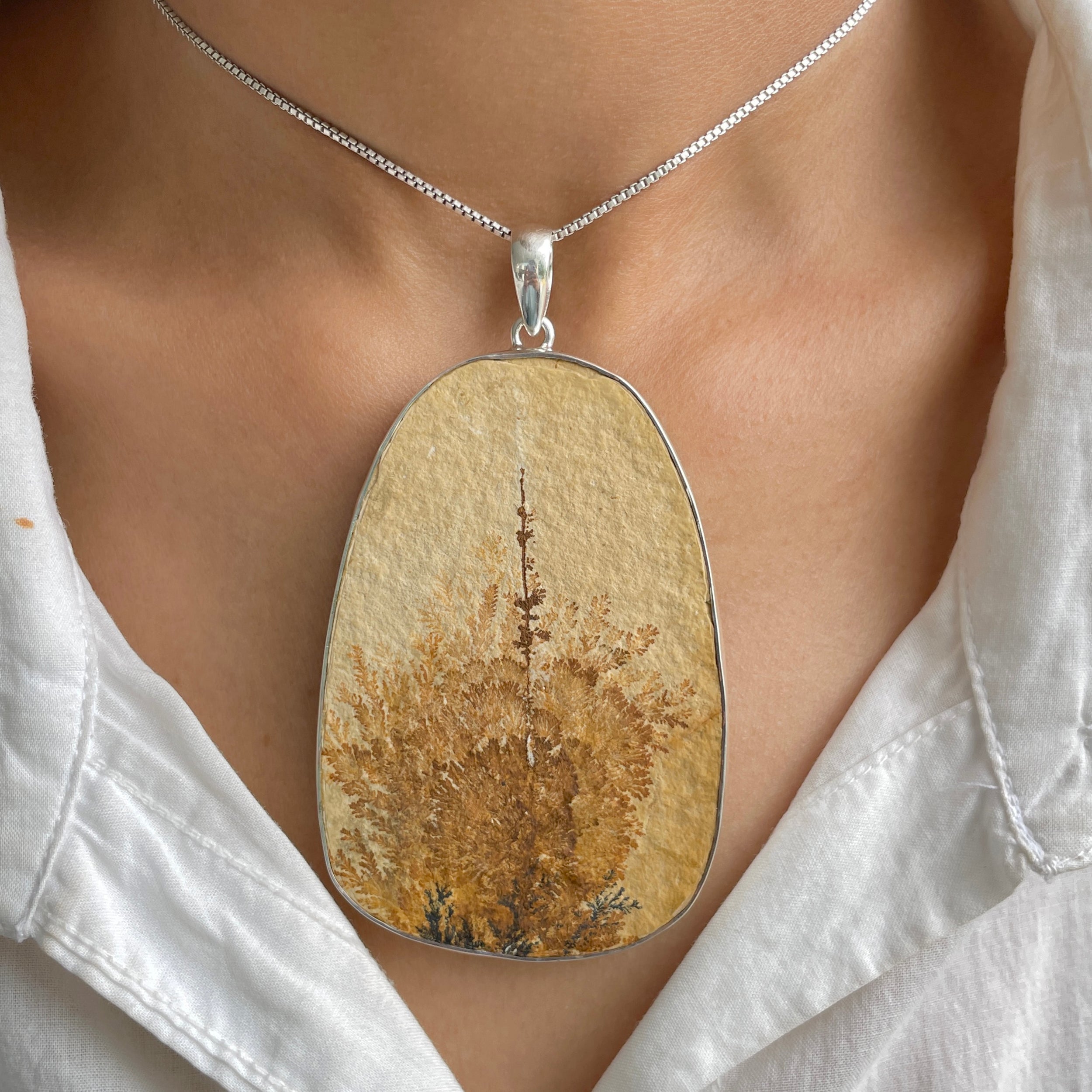 Psilomelane Dendrite Pendant-(PSD-P-29.)