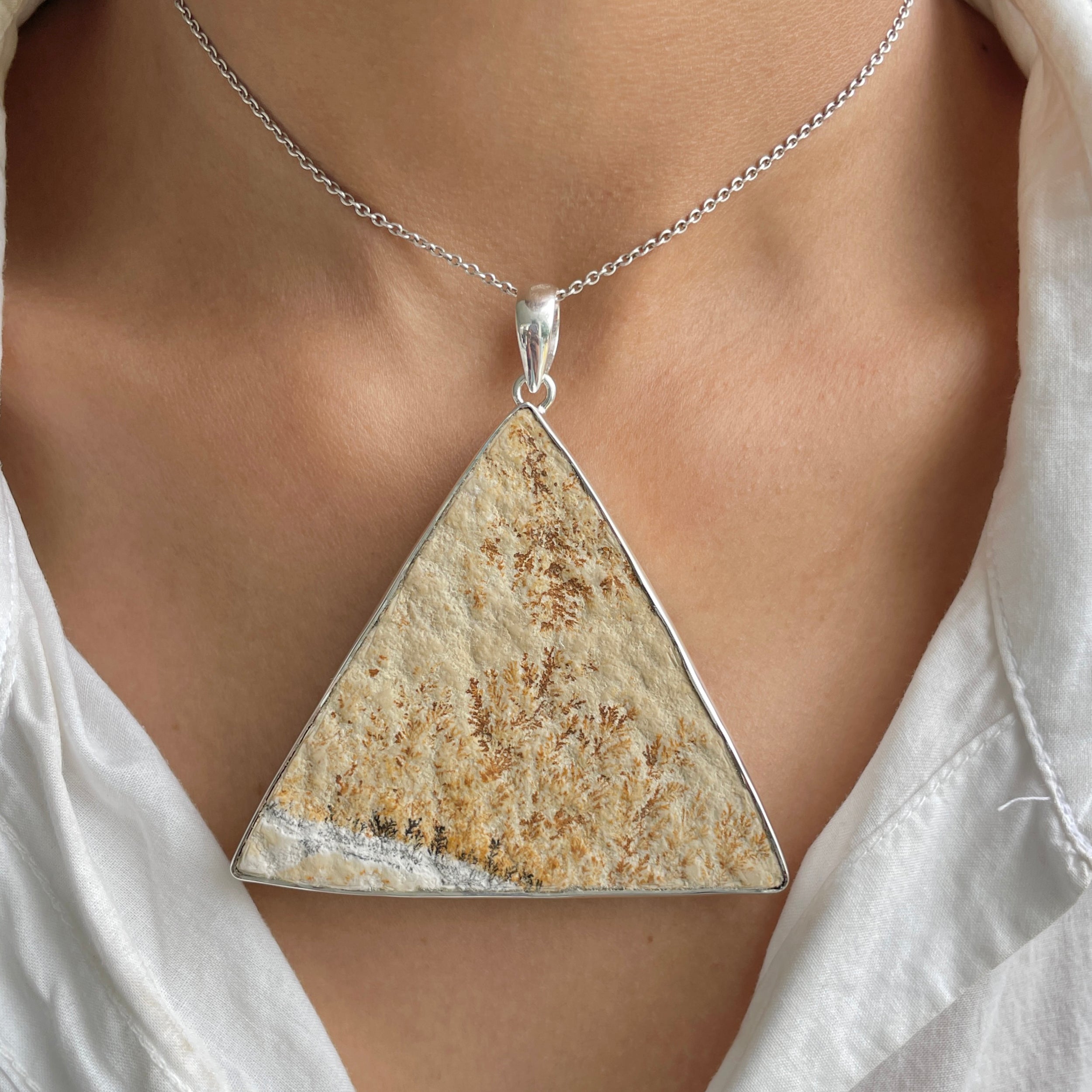 Psilomelane Dendrite Pendant-(PSD-P-30.)