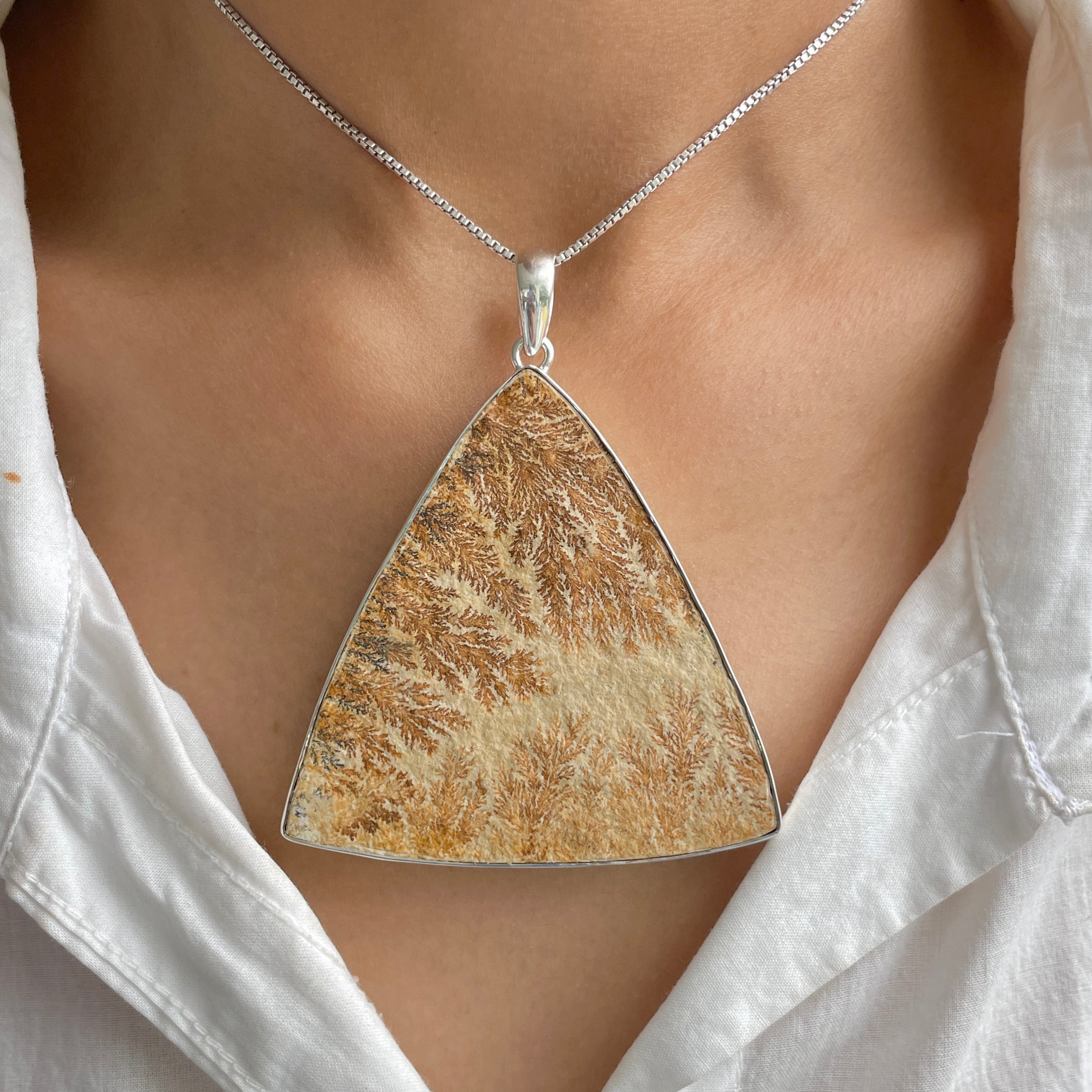 Psilomelane Dendrite Pendant-(PSD-P-31.)