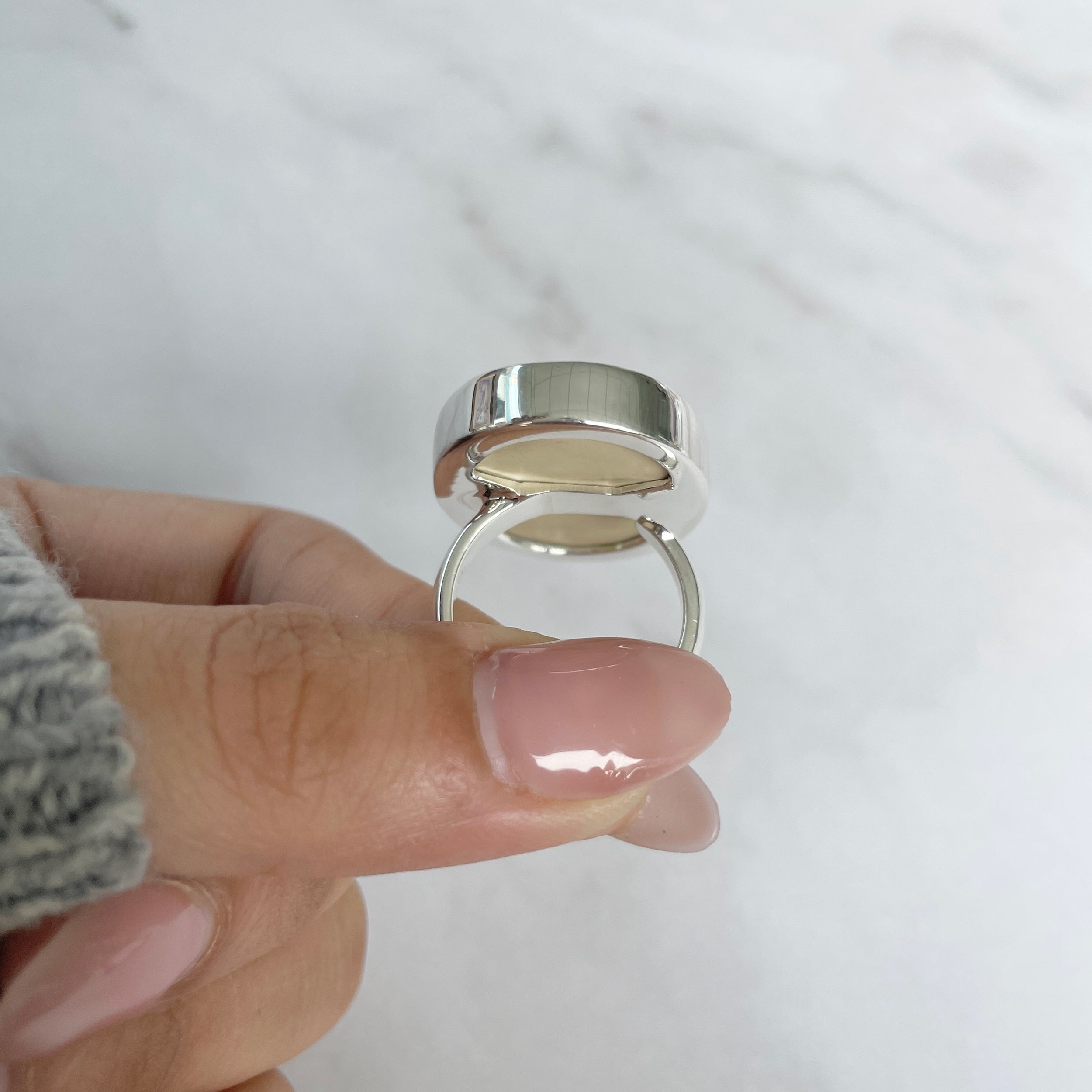 Psilomelane Dendrite Ring-(PSD-R-39.)