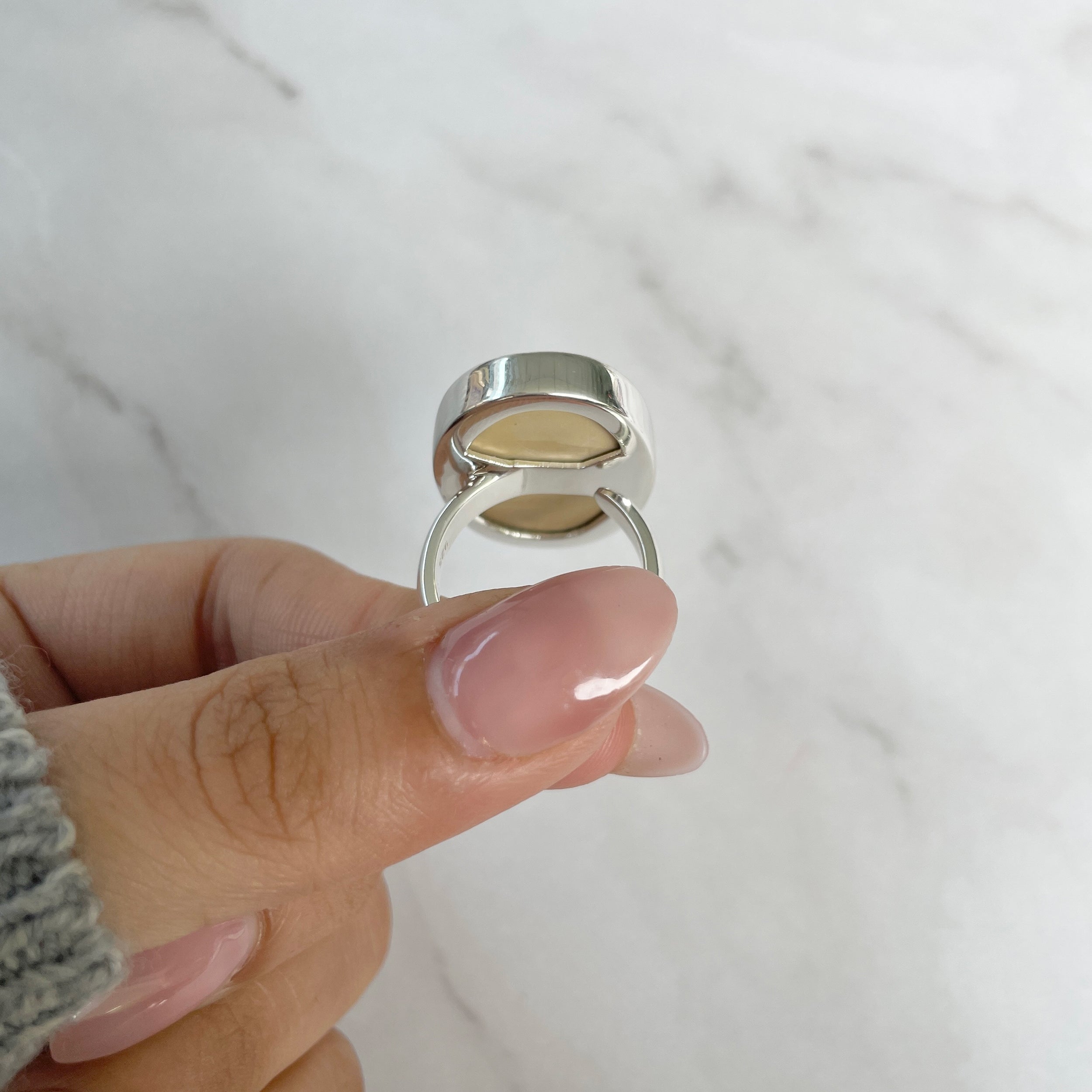 Psilomelane Dendrite Ring-(PSD-R-41.)