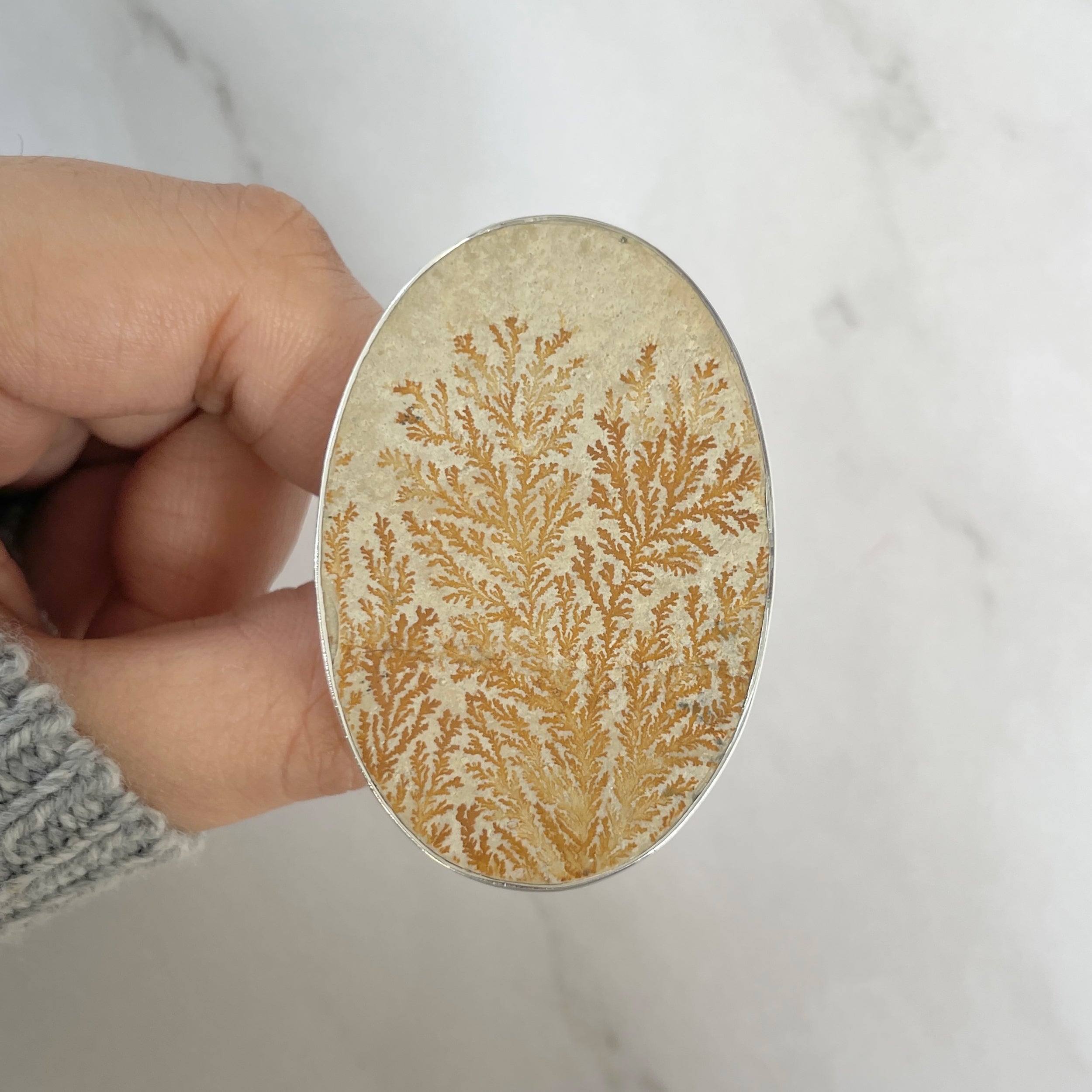 Psilomelane Dendrite Ring-(PSD-R-46.)