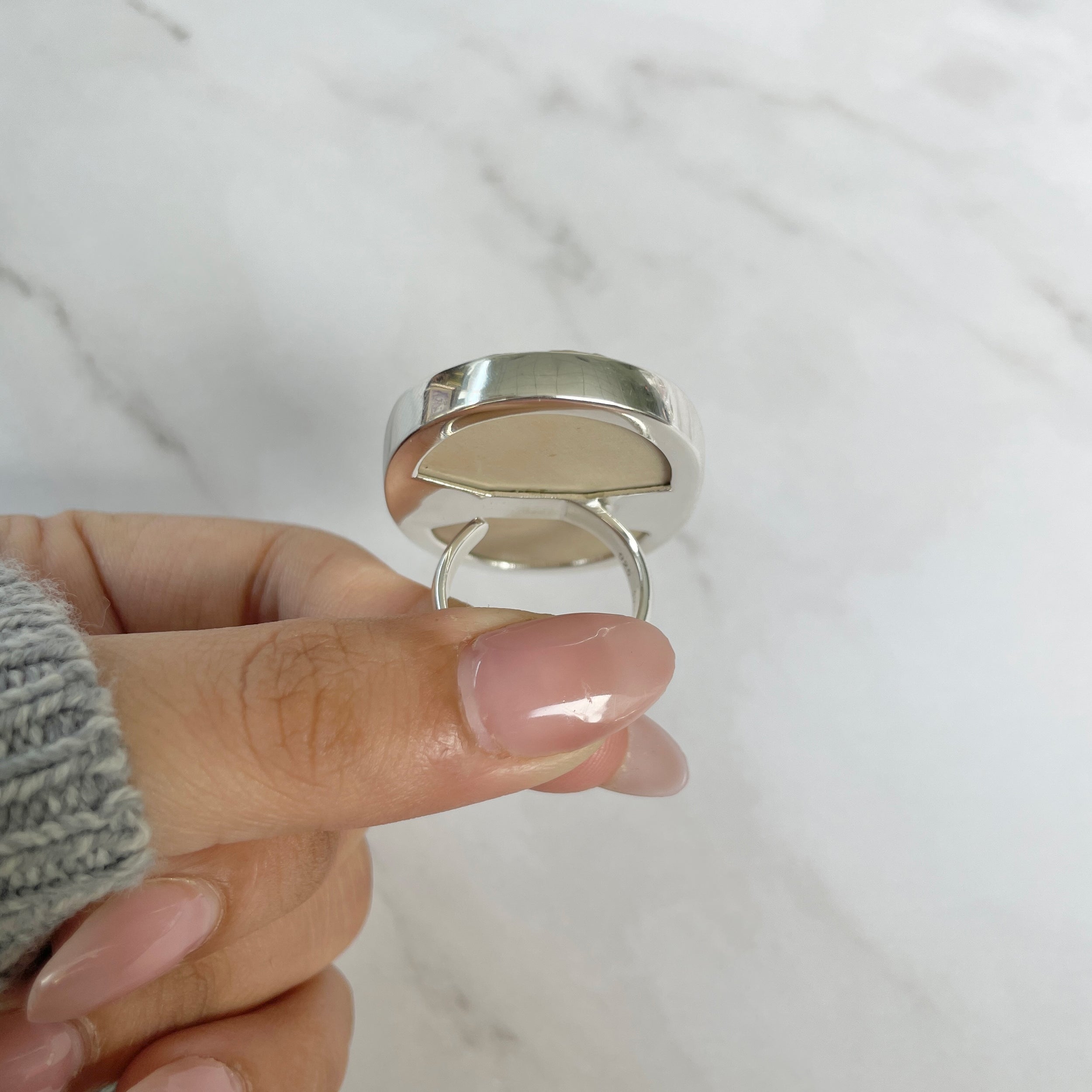 Psilomelane Dendrite Ring-(PSD-R-47.)