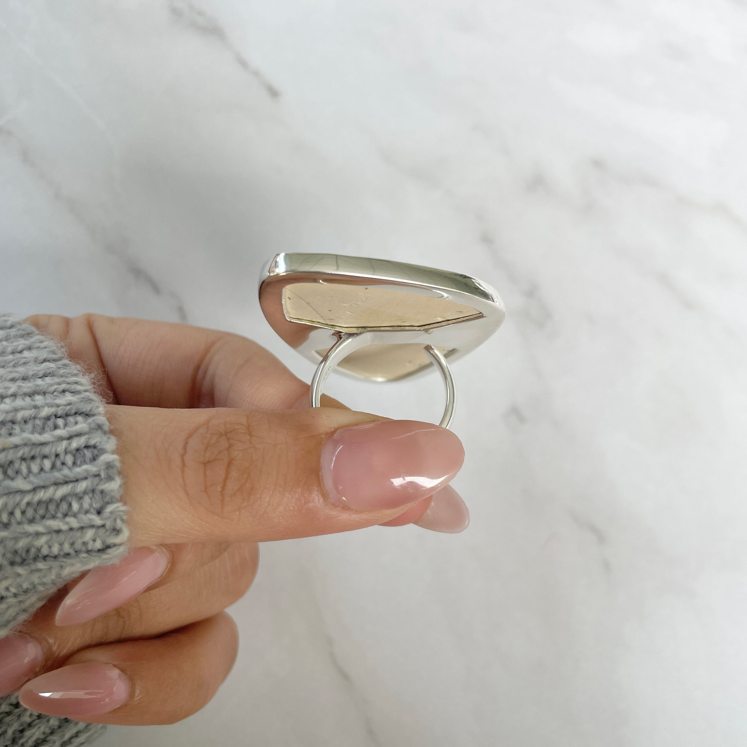 Psilomelane Dendrite Ring-(PSD-R-49.)