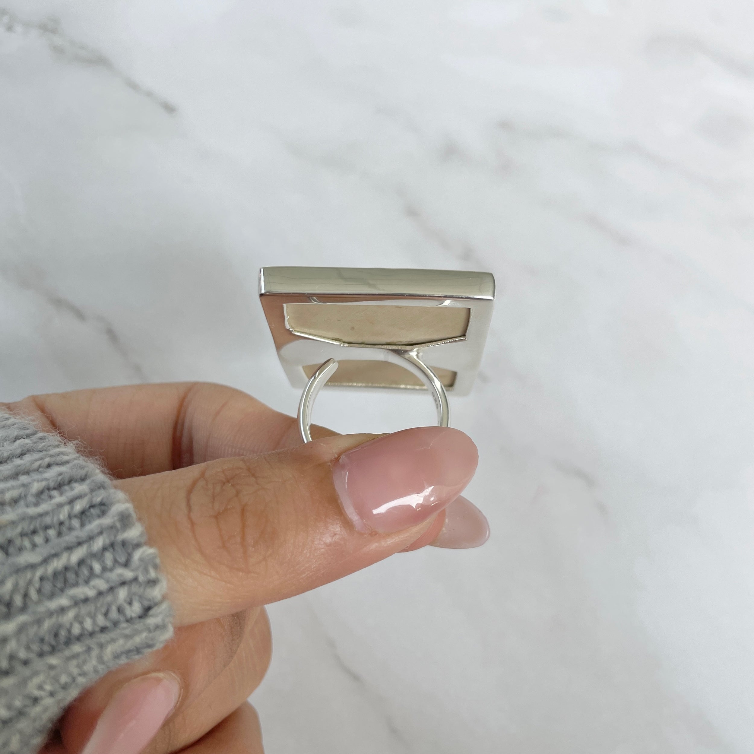 Psilomelane Dendrite Ring-(PSD-R-50.)