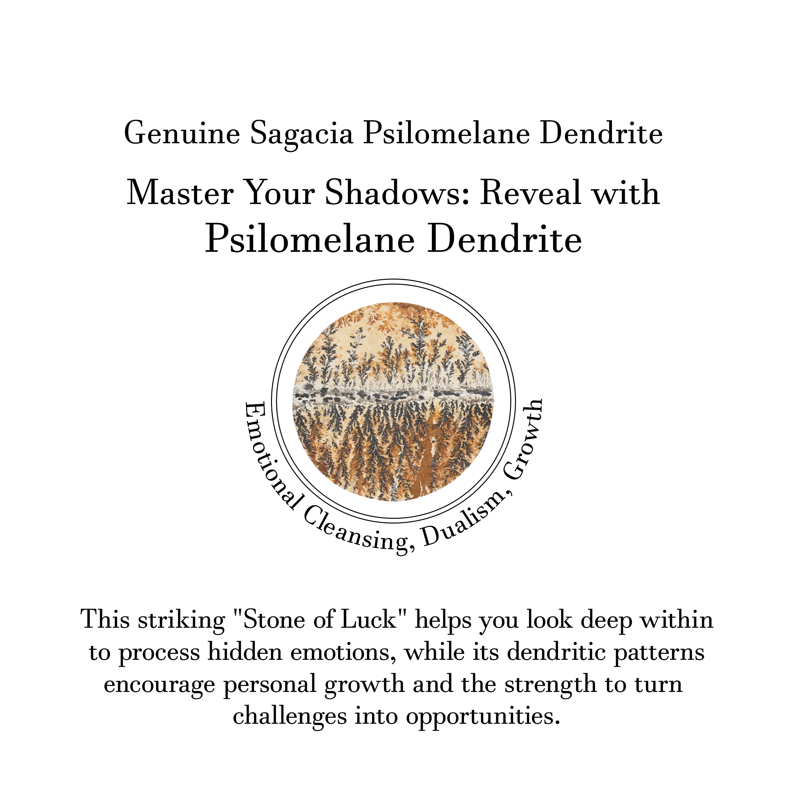 Psilomelane Dendrite Adjustable Ring-(PSD-R-14.)