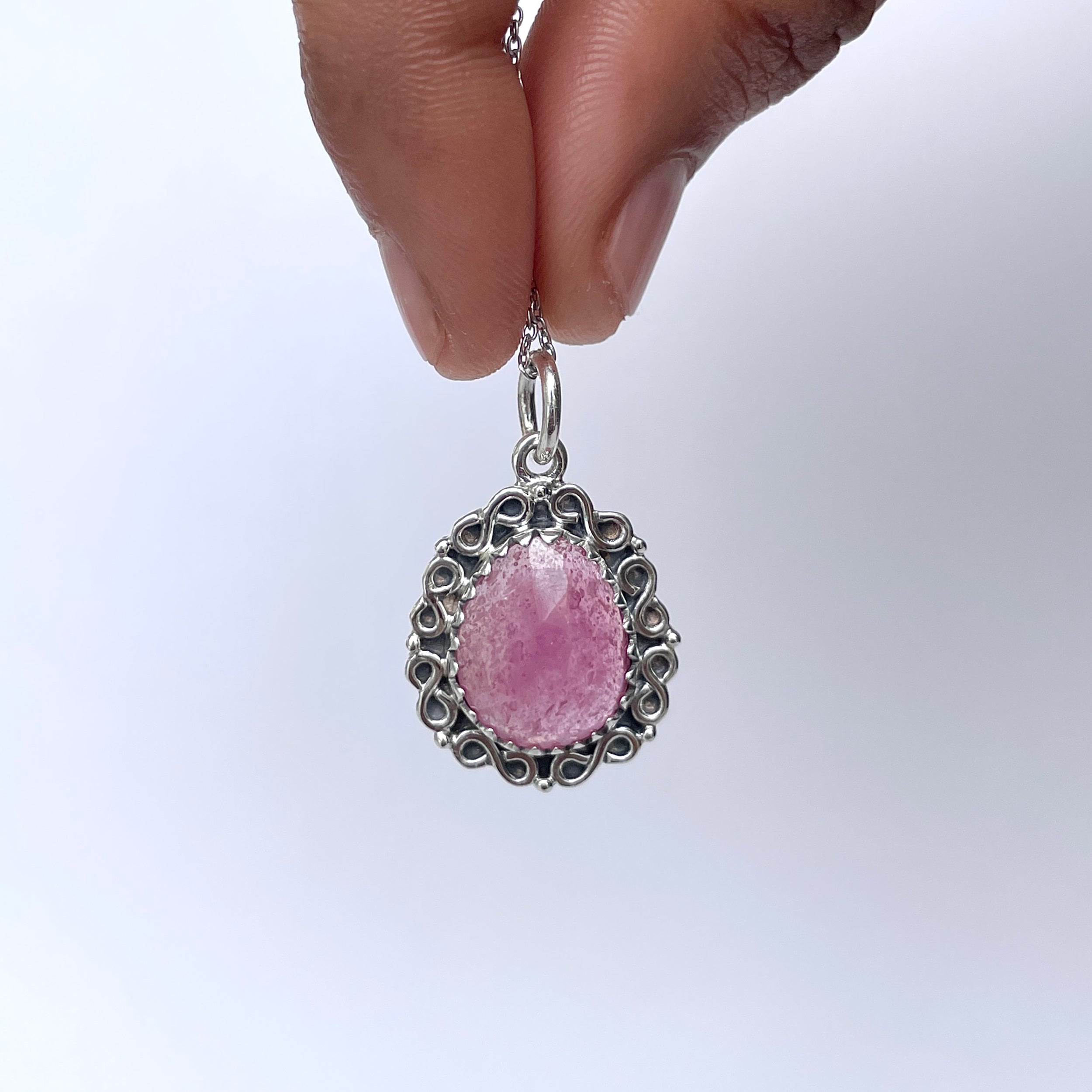 Pink Sapphire Pendant-(PSP-P-10.)