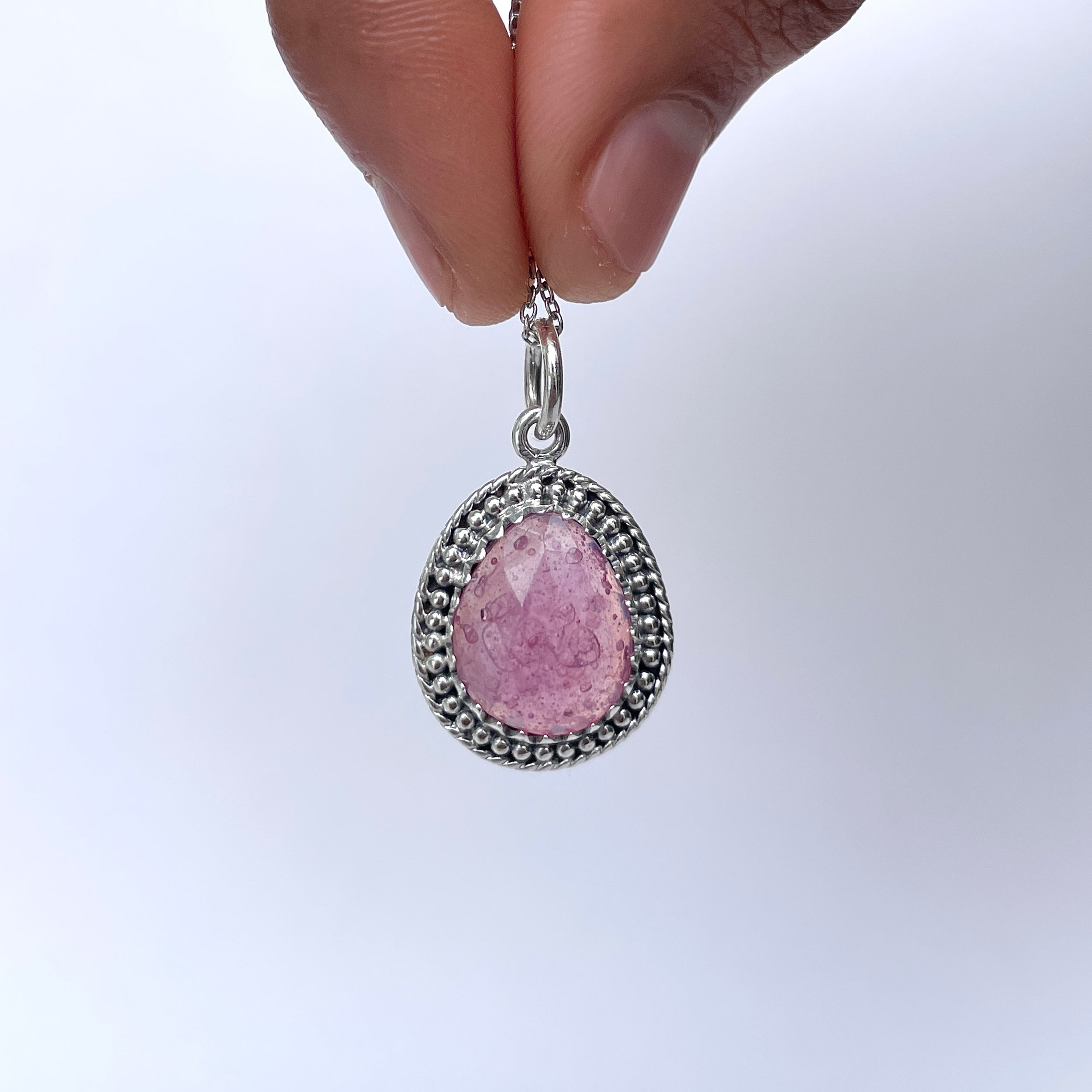 Pink Sapphire Pendant-(PSP-P-11.)