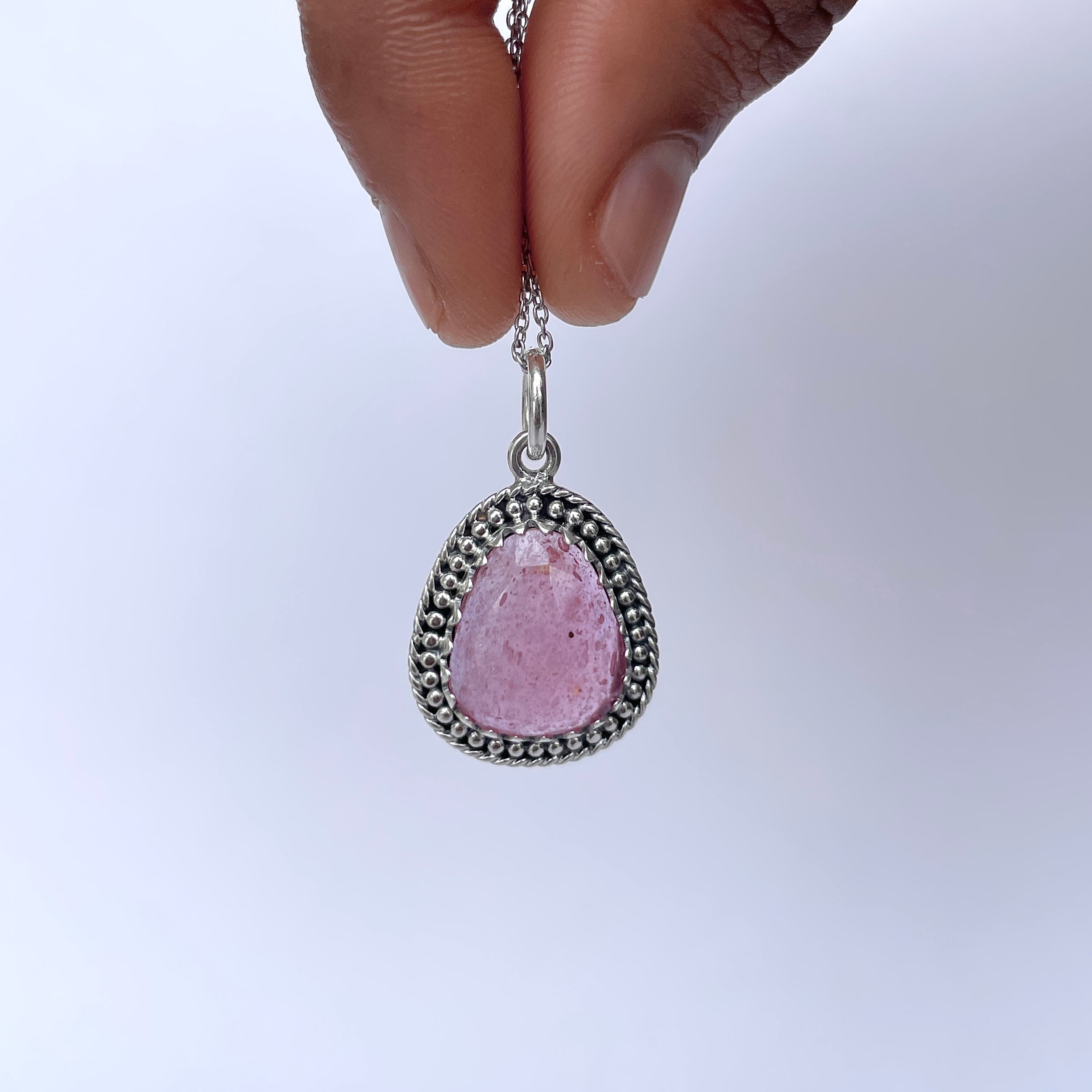 Pink Sapphire Pendant-(PSP-P-14.)