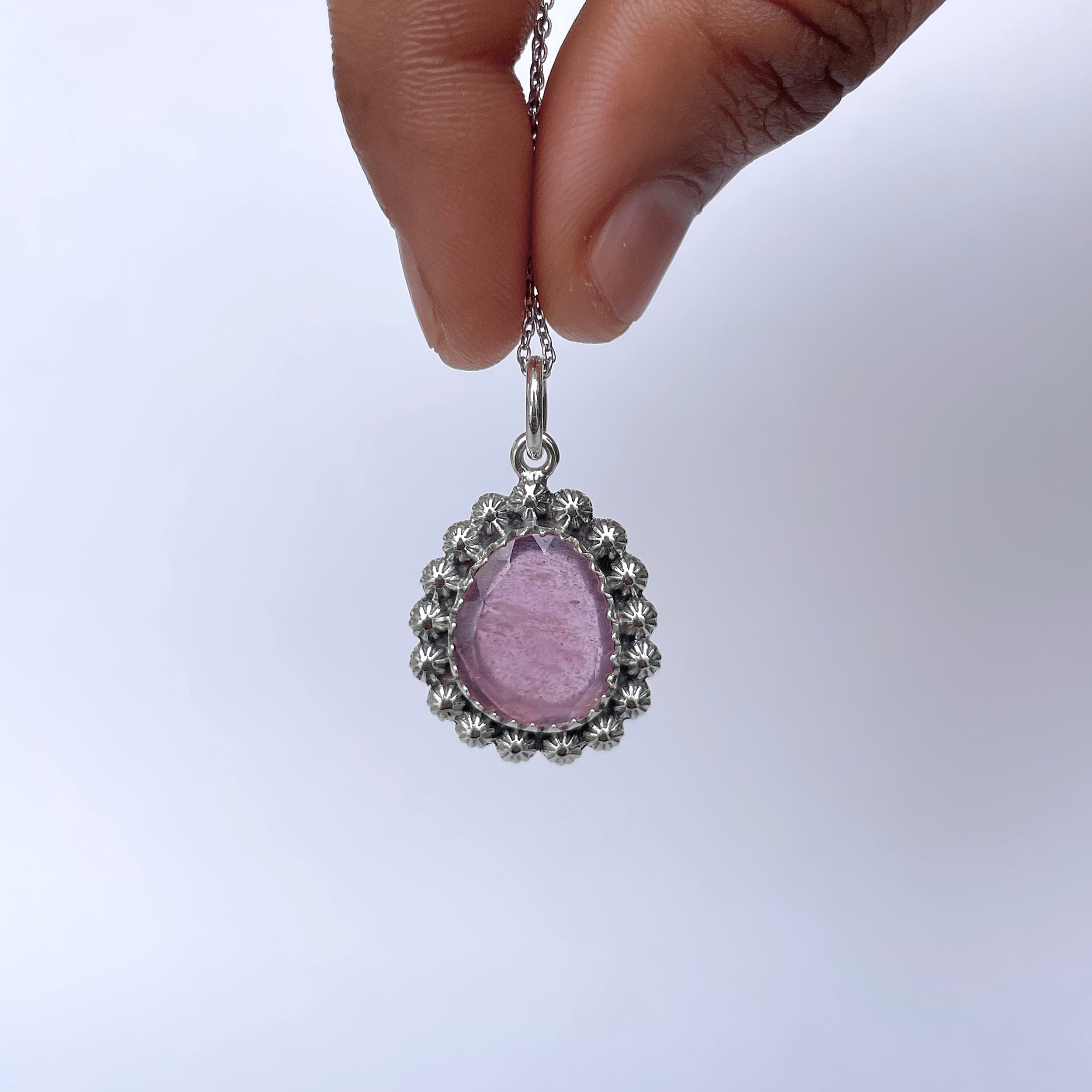 Pink Sapphire Pendant-(PSP-P-16.)