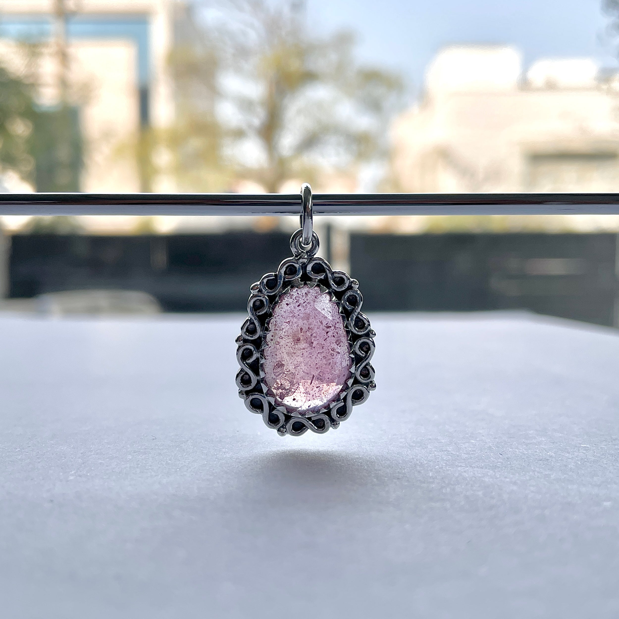 Pink Sapphire Pendant-(PSP-P-17.)