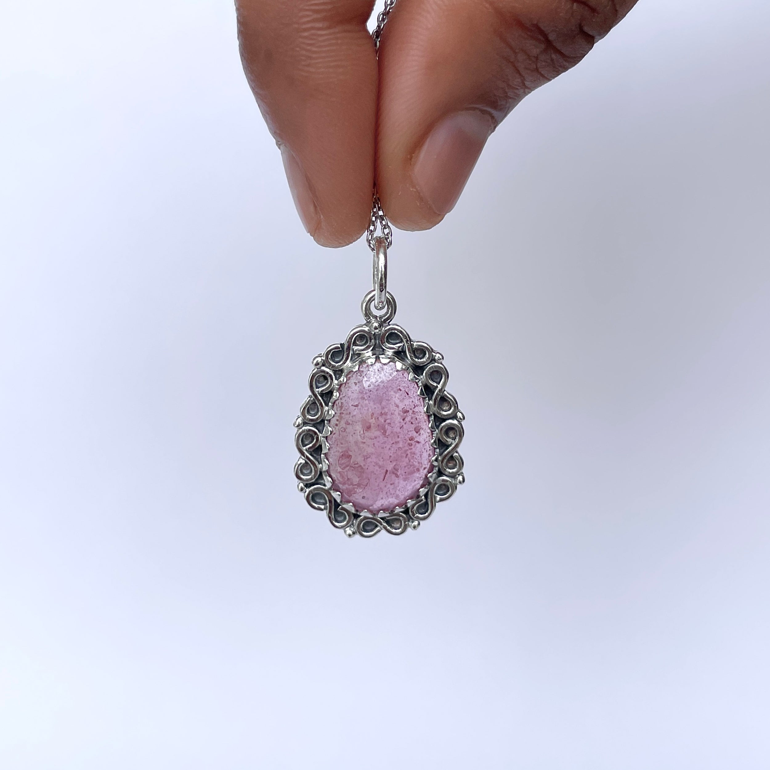Pink Sapphire Pendant-(PSP-P-17.)