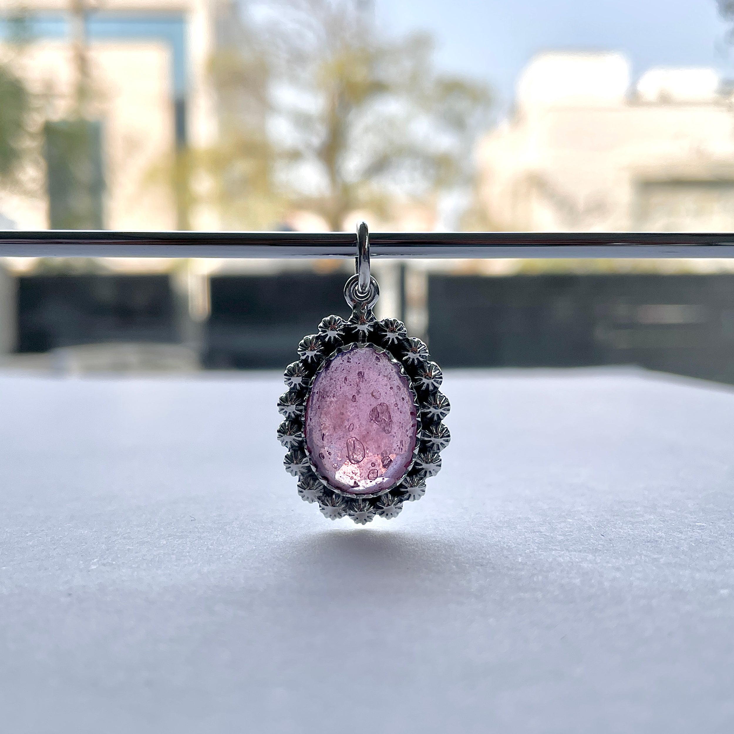Pink Sapphire Pendant-(PSP-P-19.)