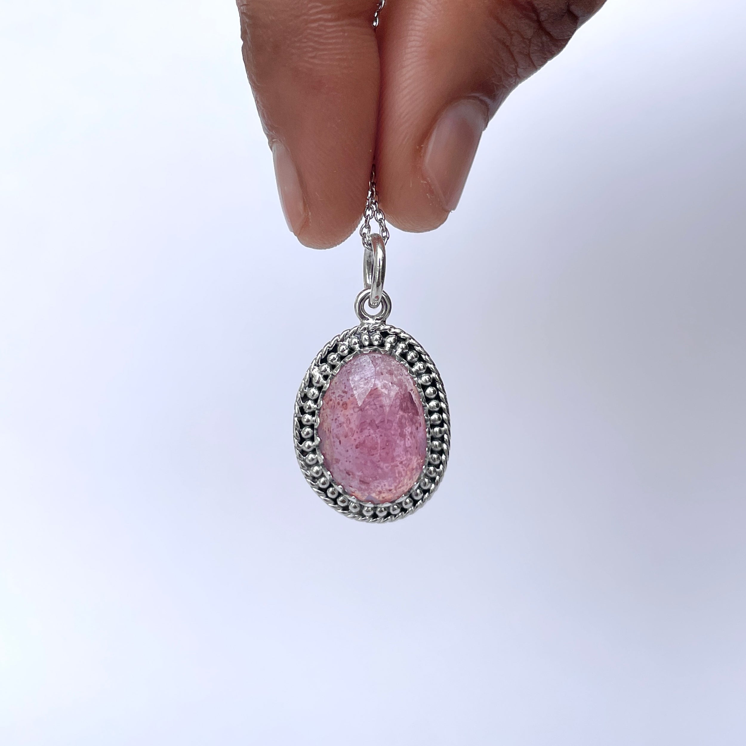 Pink Sapphire Pendant-(PSP-P-22.)