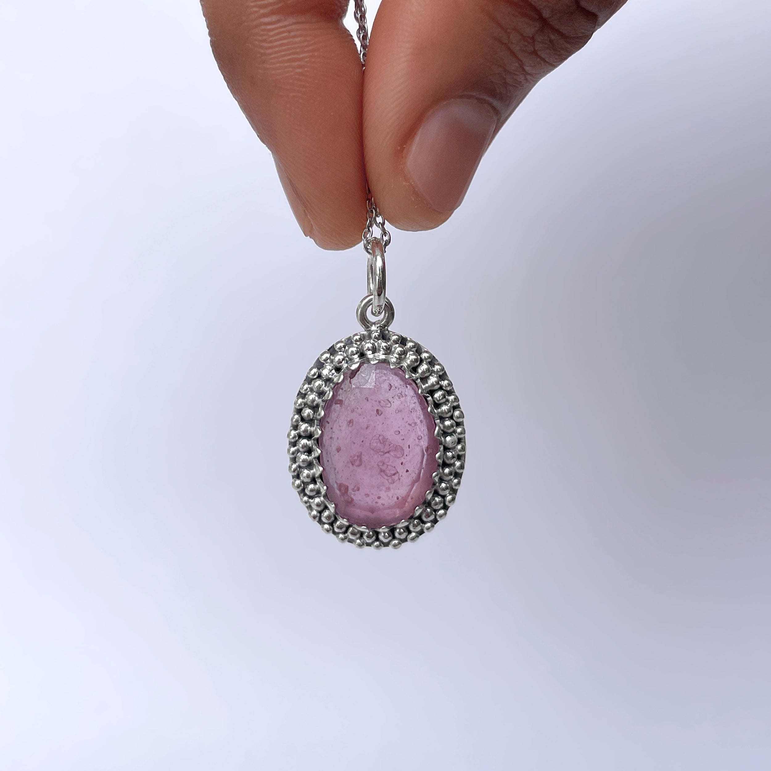 Pink Sapphire Pendant-(PSP-P-24.)