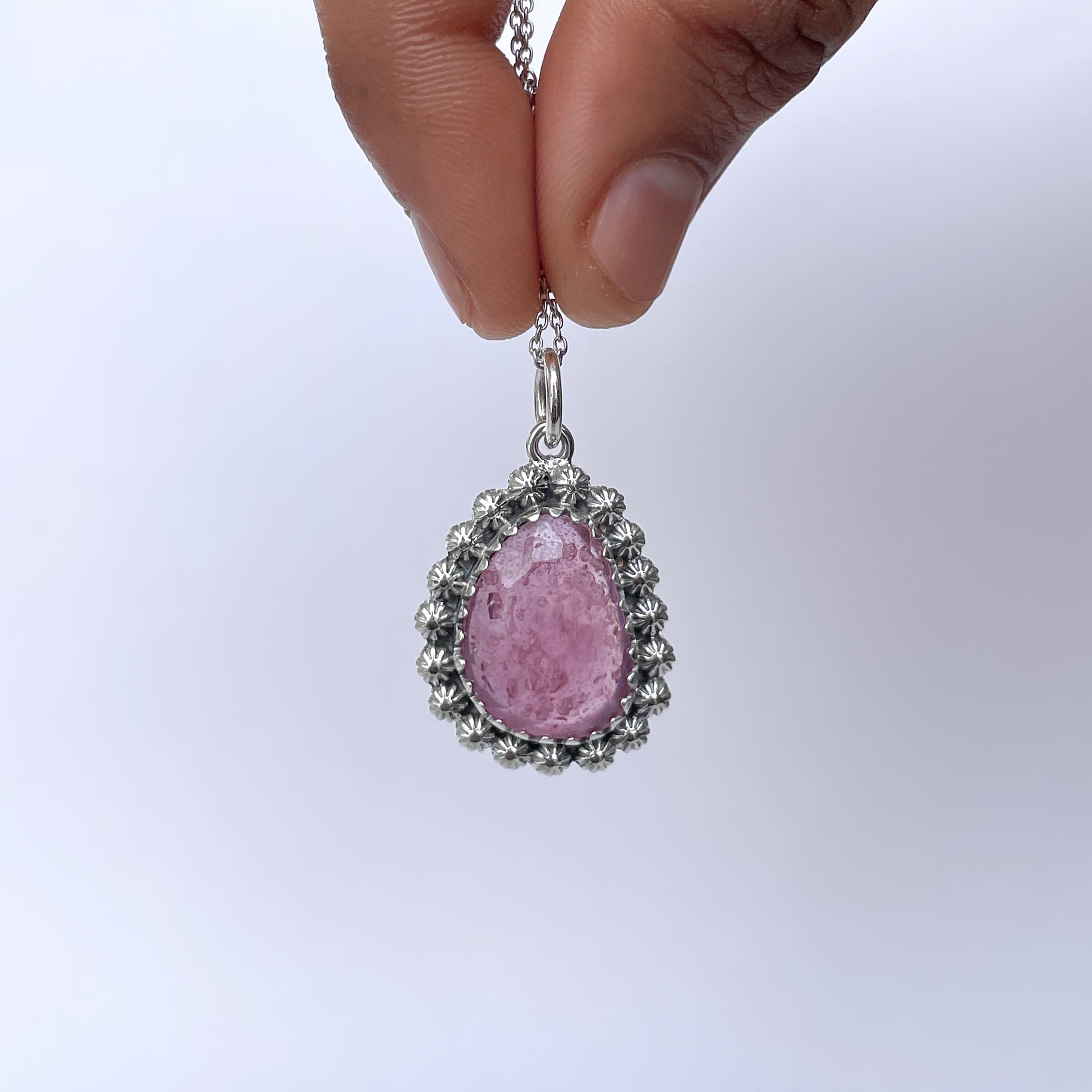 Pink Sapphire Pendant-(PSP-P-25.)