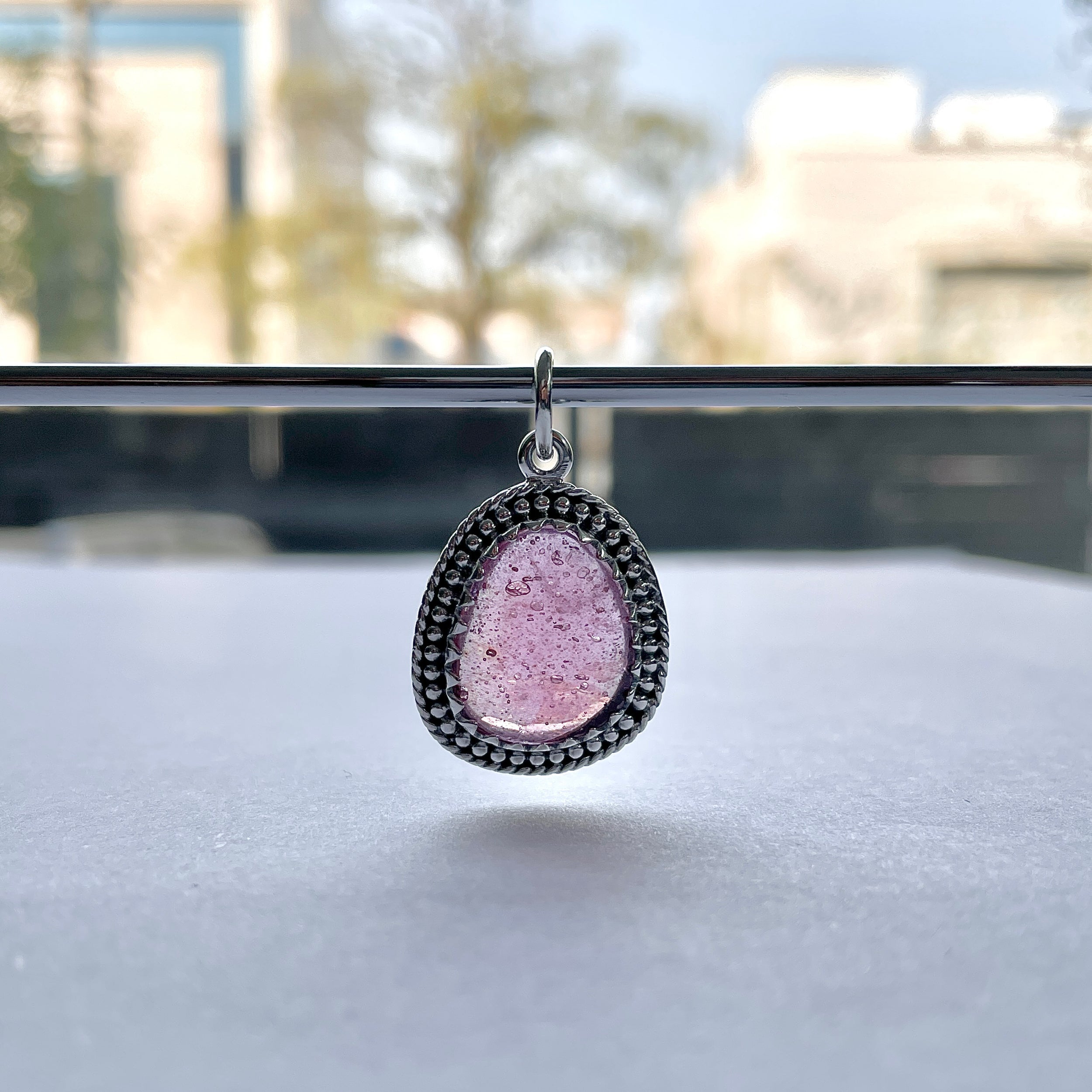 Pink Sapphire Pendant-(PSP-P-26.)