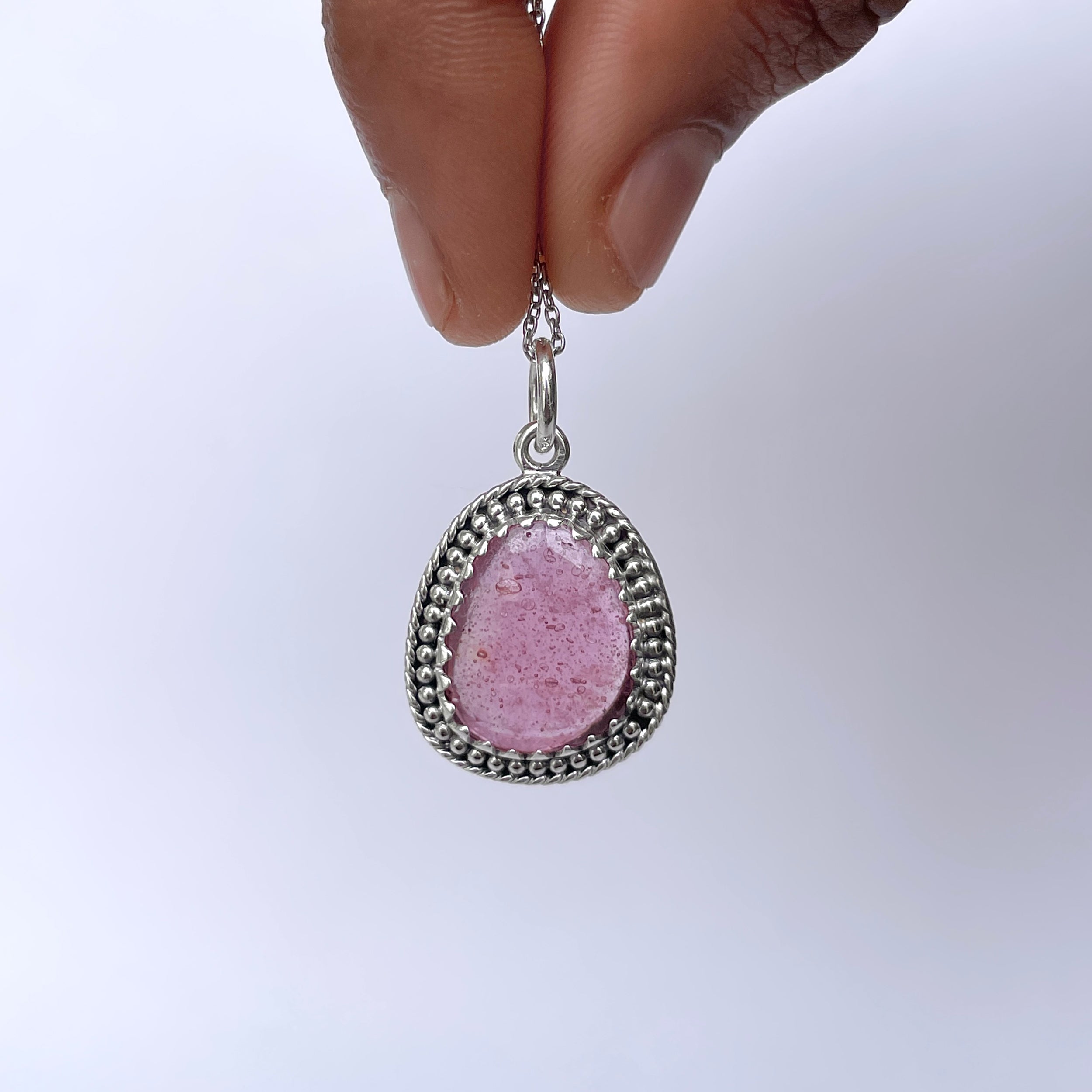 Pink Sapphire Pendant-(PSP-P-26.)