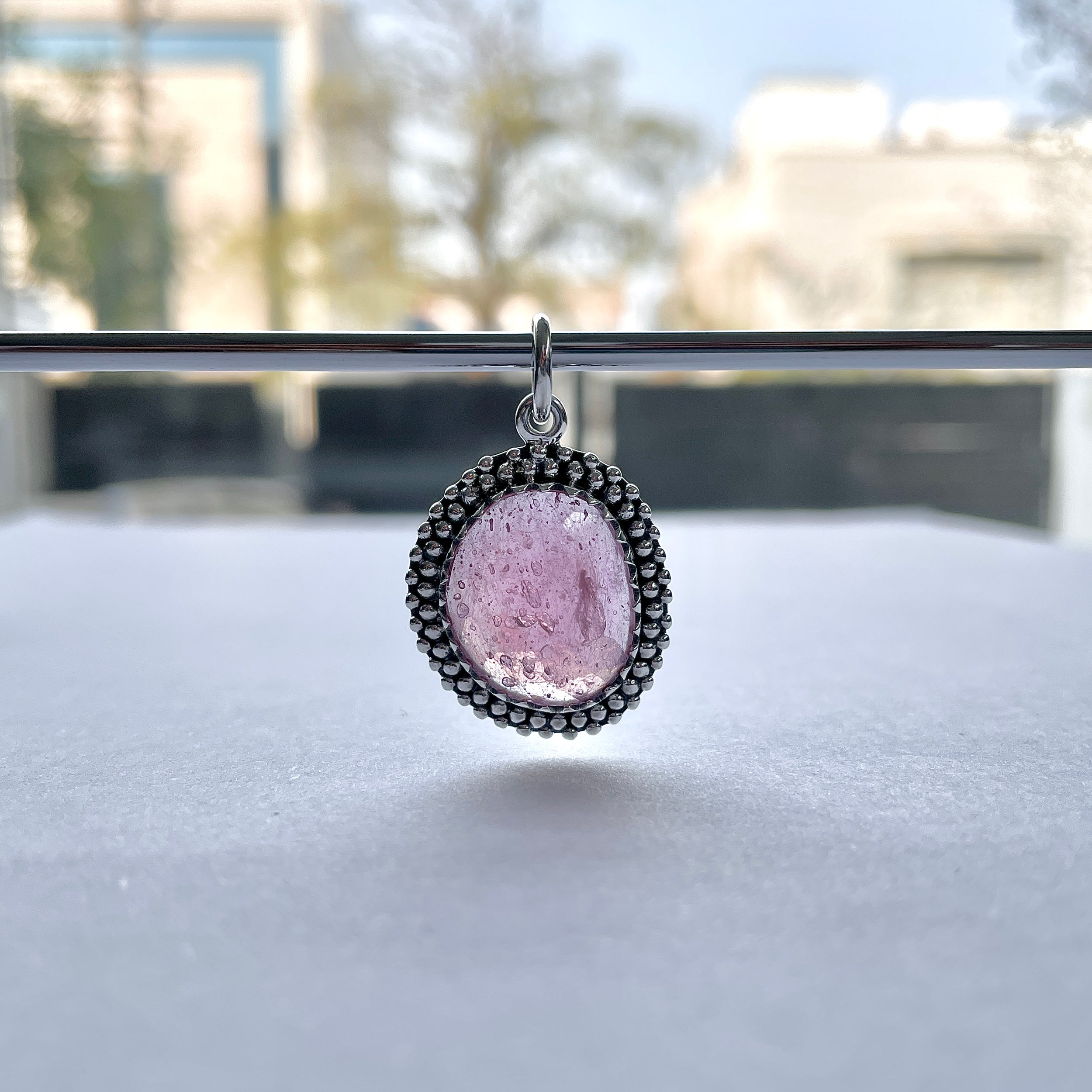 Pink Sapphire Pendant-(PSP-P-28.)