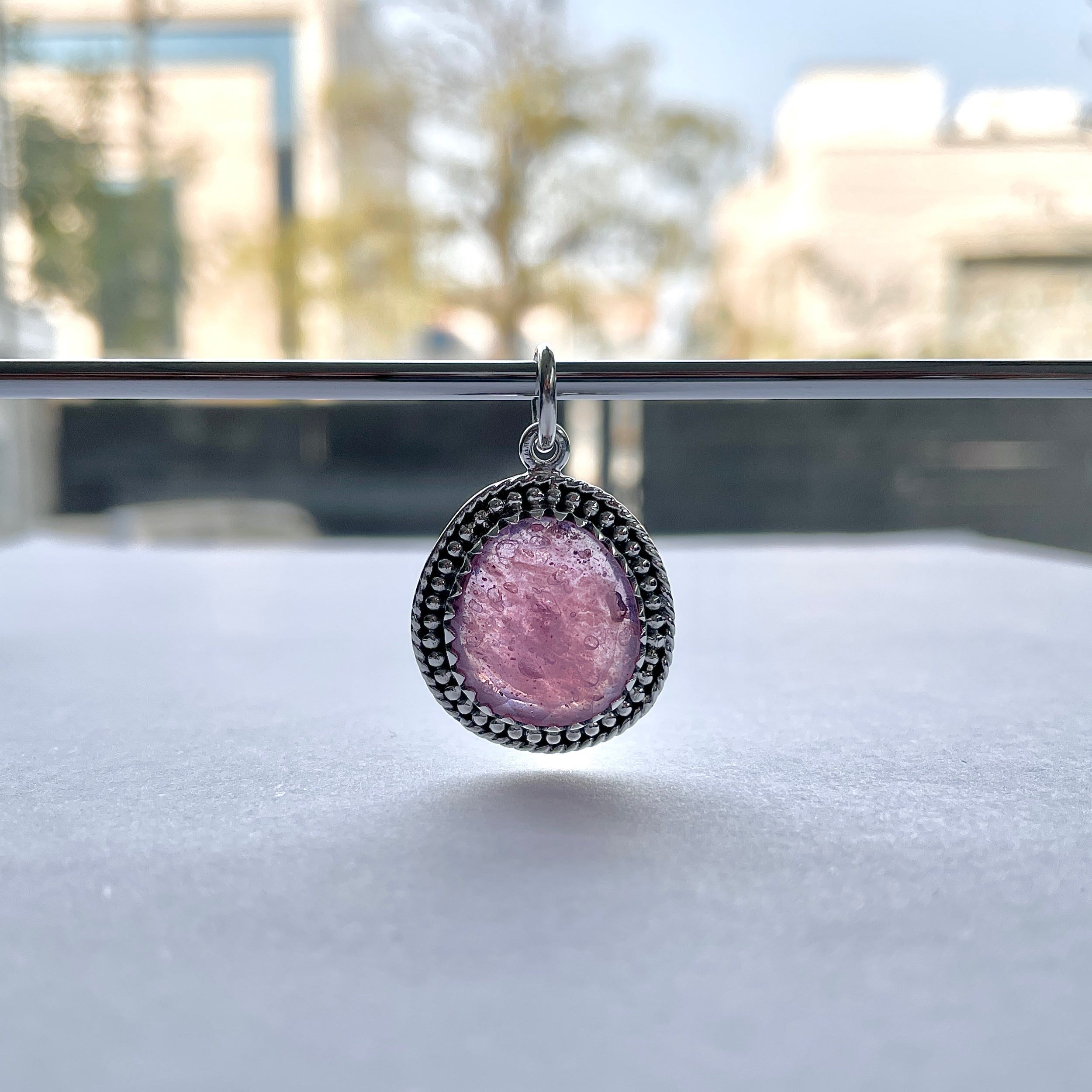 Pink Sapphire Pendant-(PSP-P-29.)