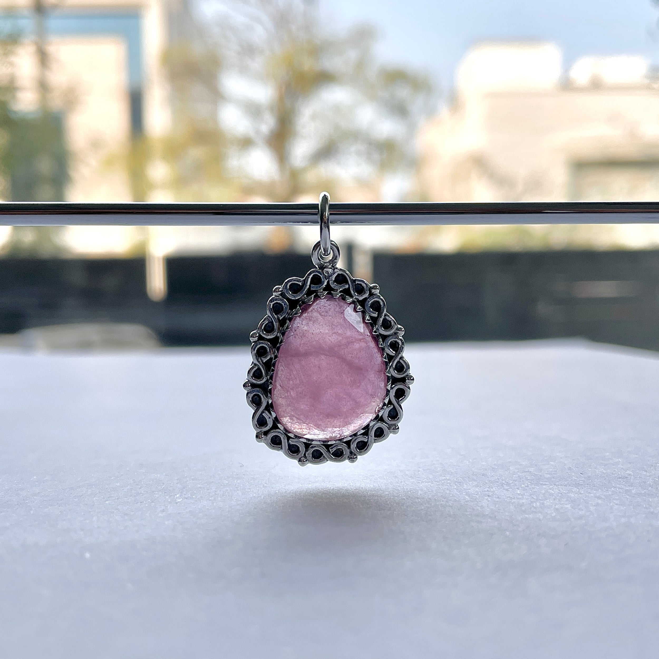 Pink Sapphire Pendant-(PSP-P-32.)