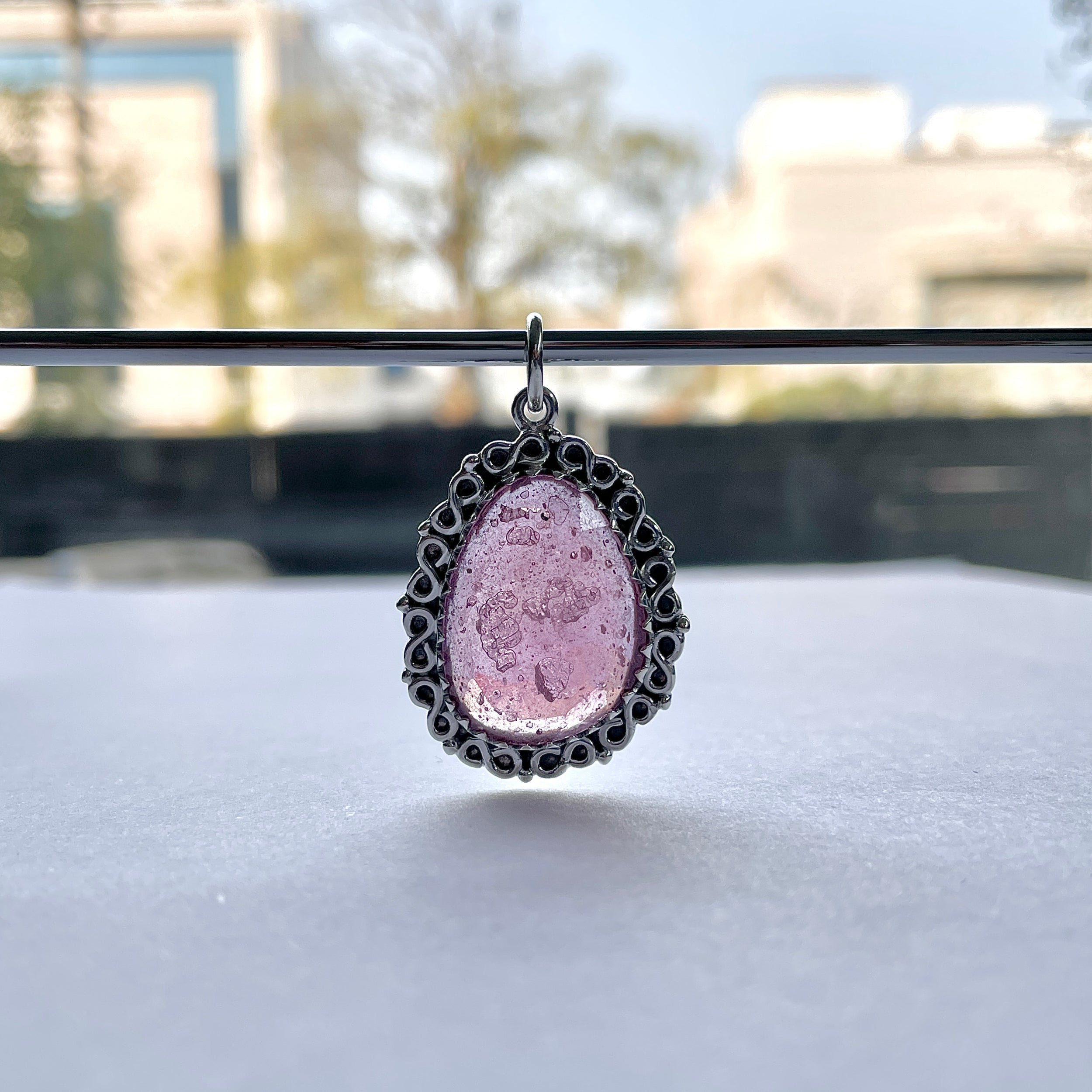 Pink Sapphire Pendant-(PSP-P-34.)