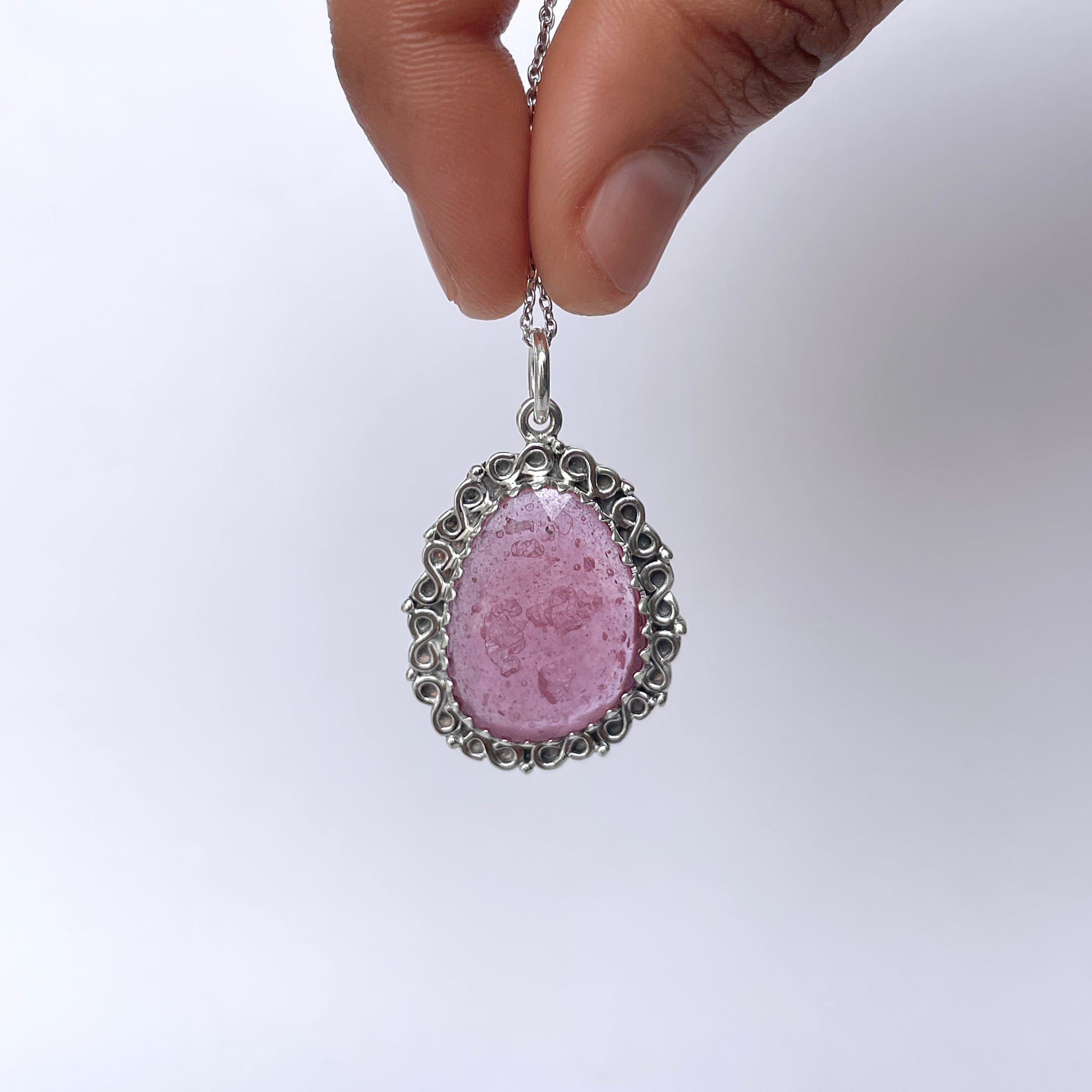 Pink Sapphire Pendant-(PSP-P-34.)