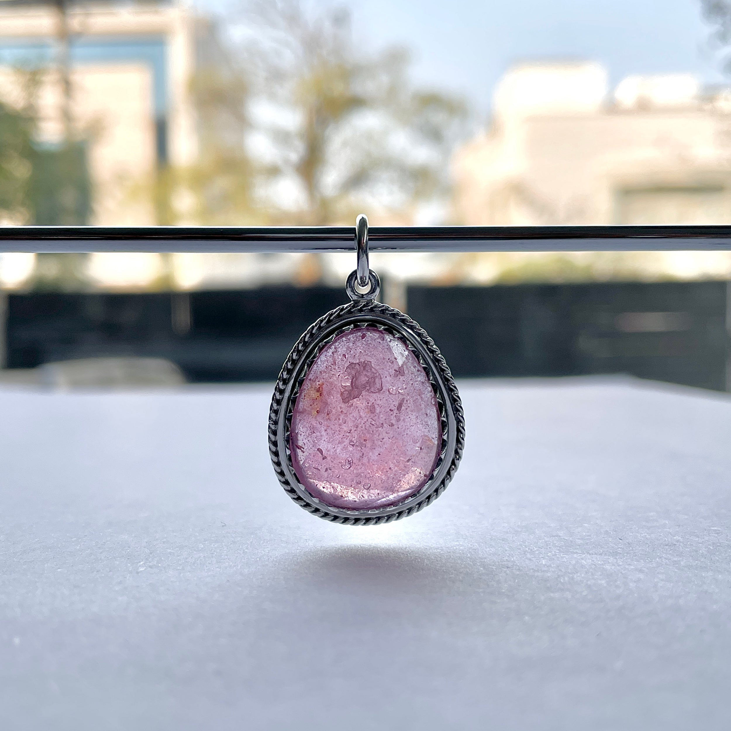 Pink Sapphire Pendant-(PSP-P-35.)