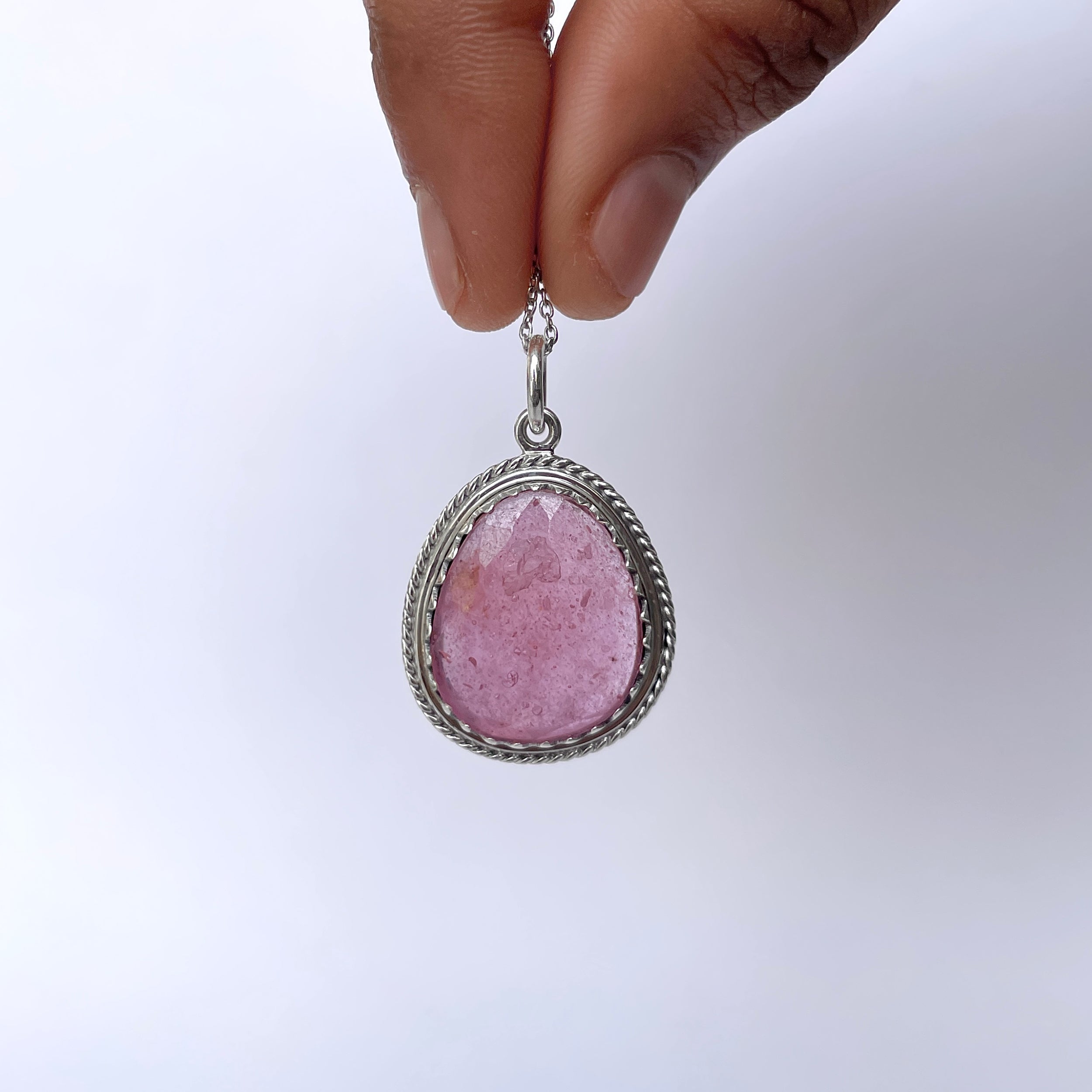 Pink Sapphire Pendant-(PSP-P-35.)