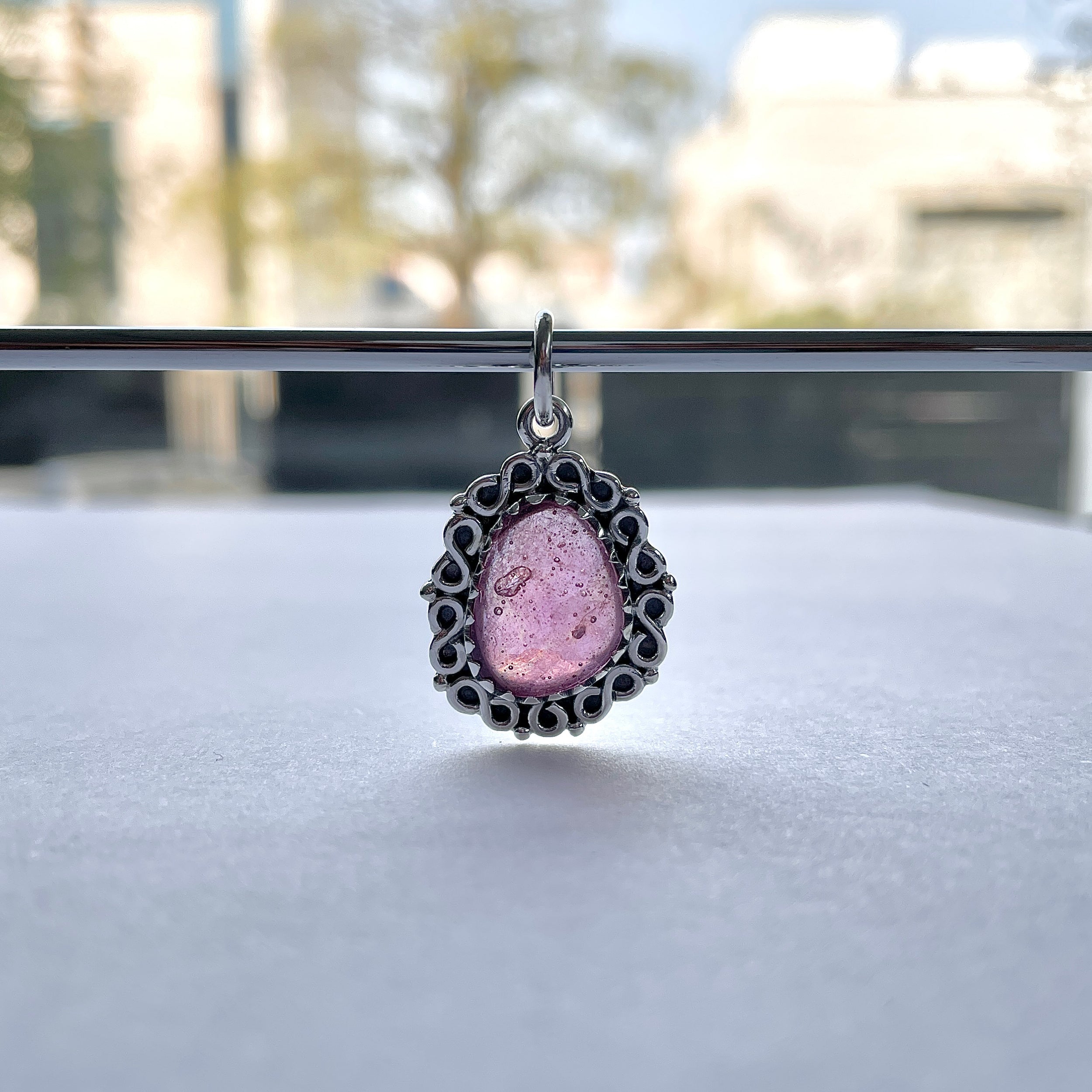Pink Sapphire Pendant-(PSP-P-4.)