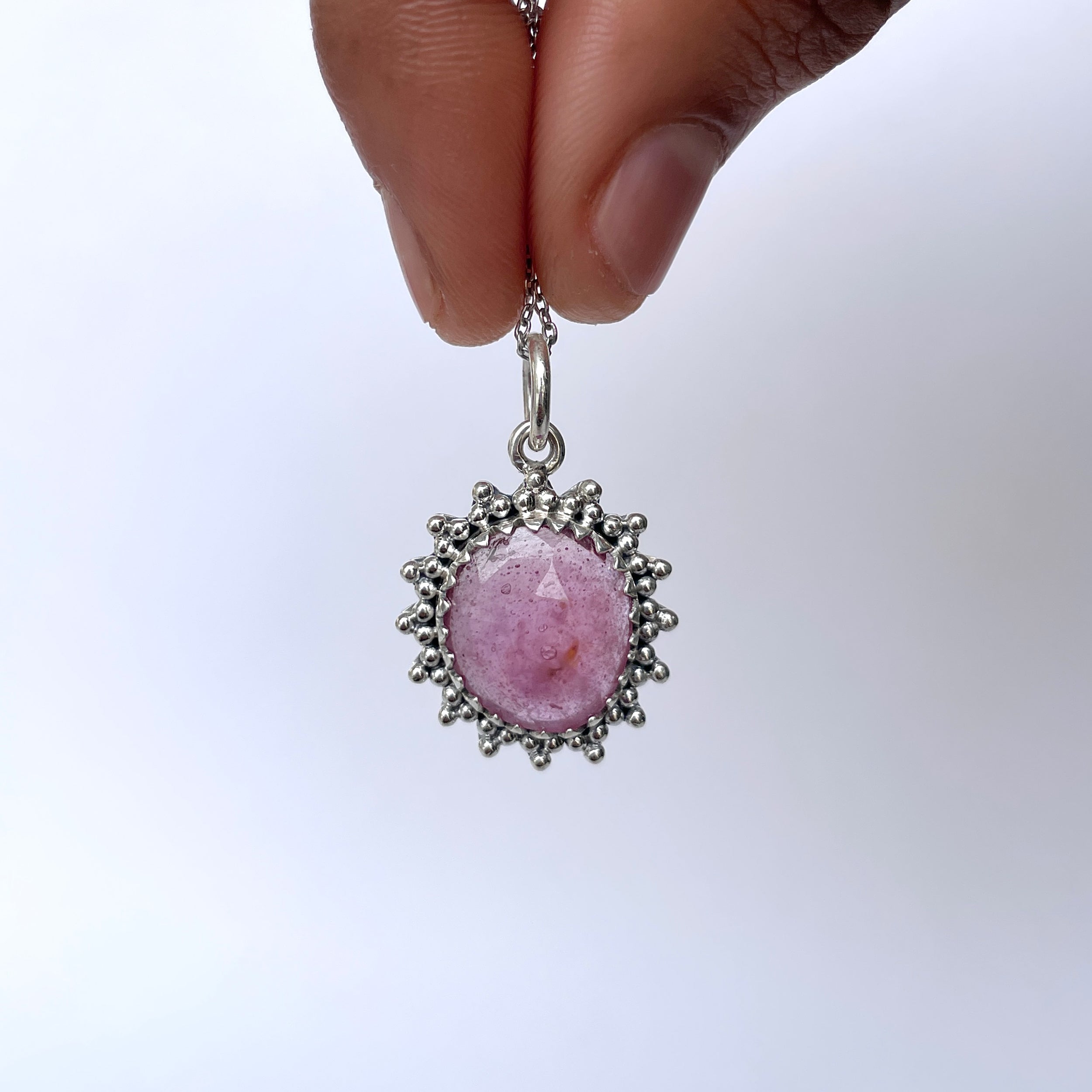 Pink Sapphire Pendant-(PSP-P-5.)