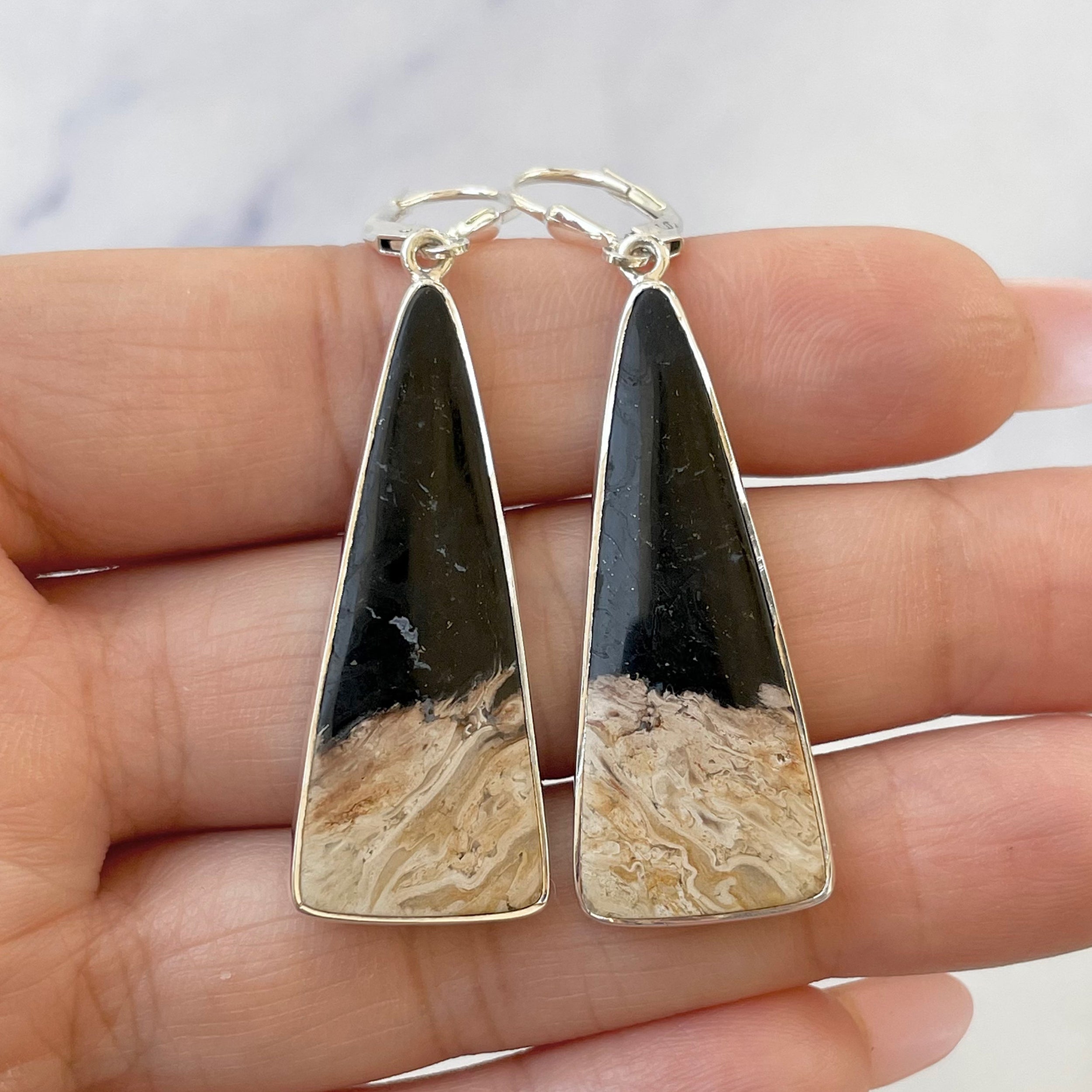 Plumroot Agate Earring-(PTF-E-11.)