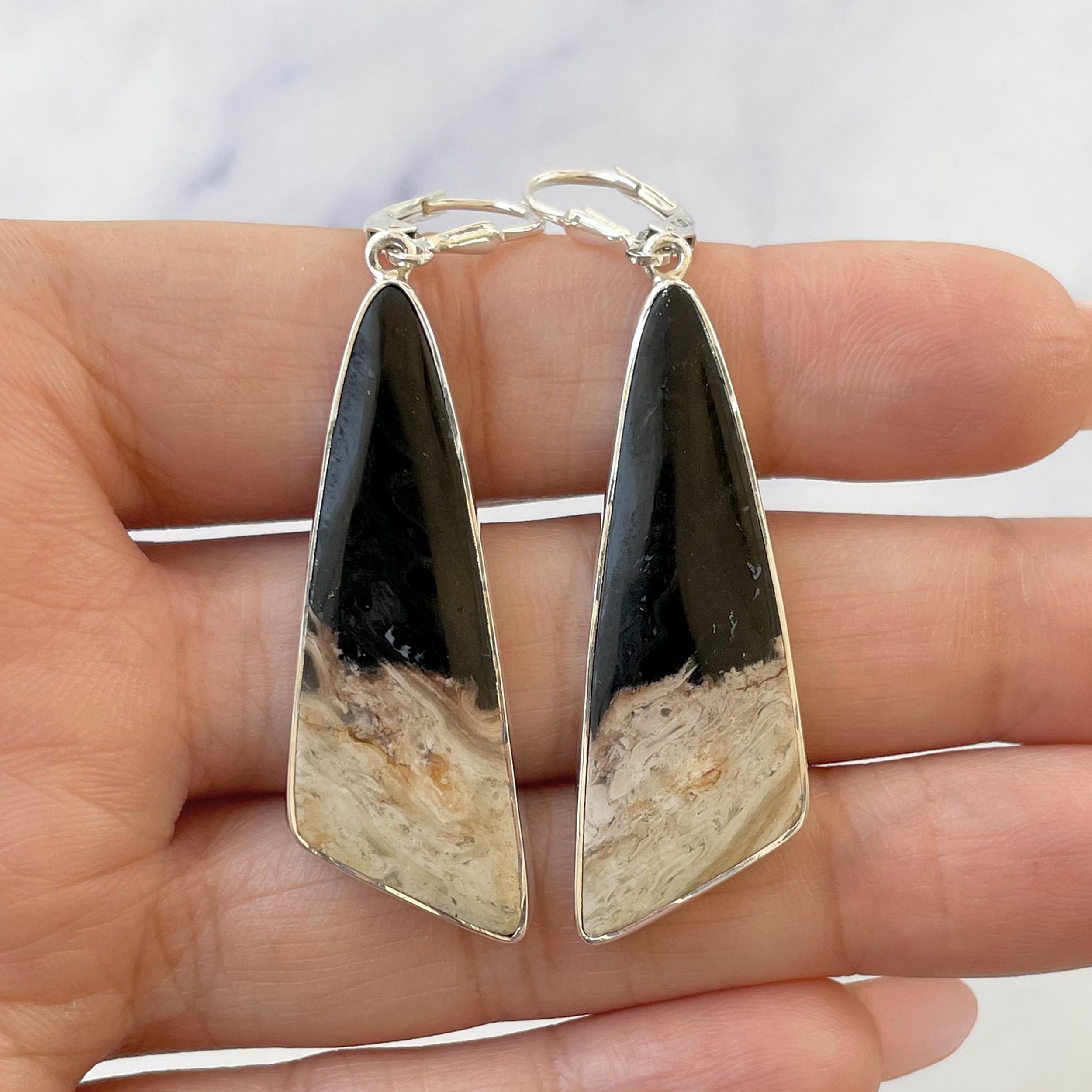Plumroot Agate Earring-(PTF-E-12.)