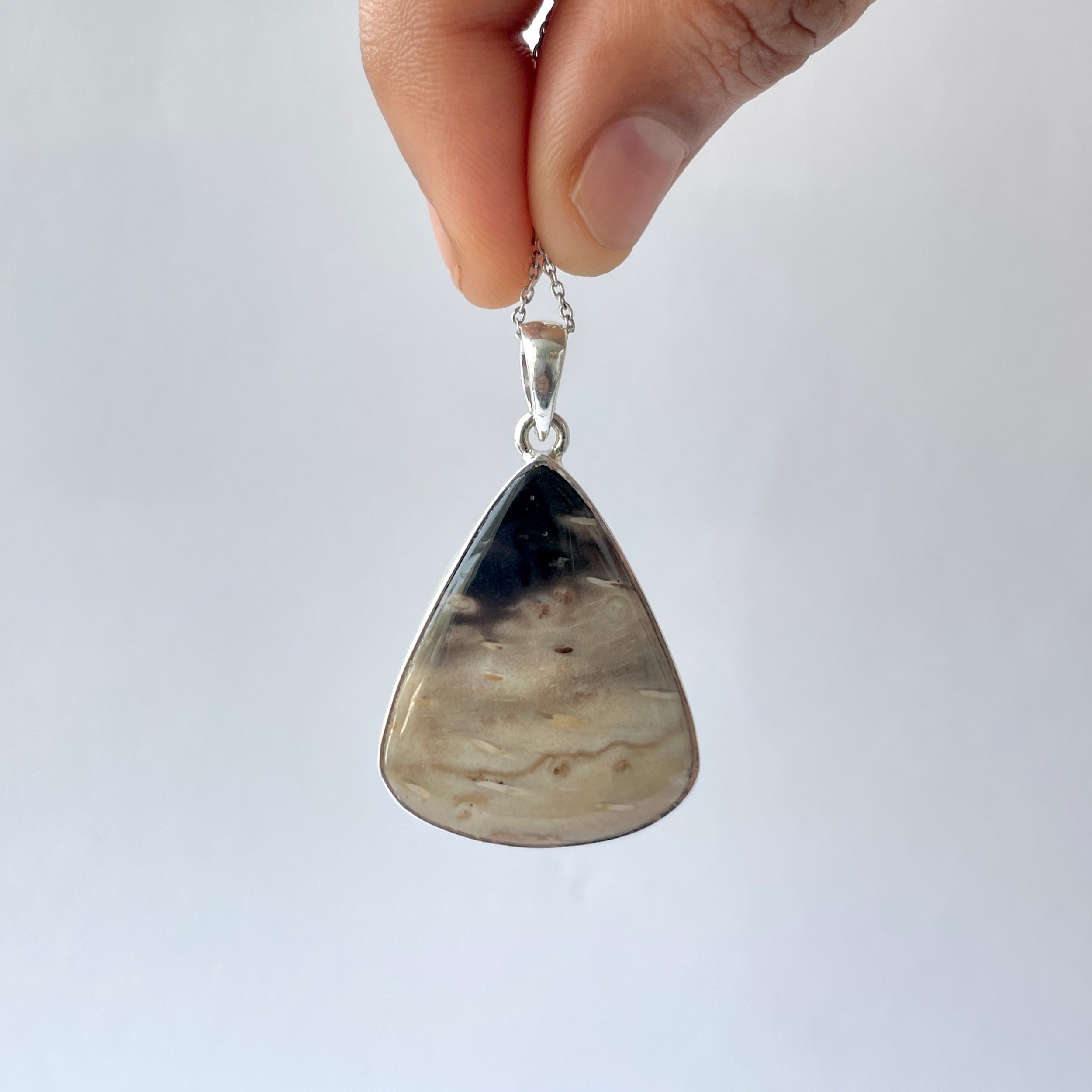 Plumroot Agate Pendant-(PTJ-P-1.)