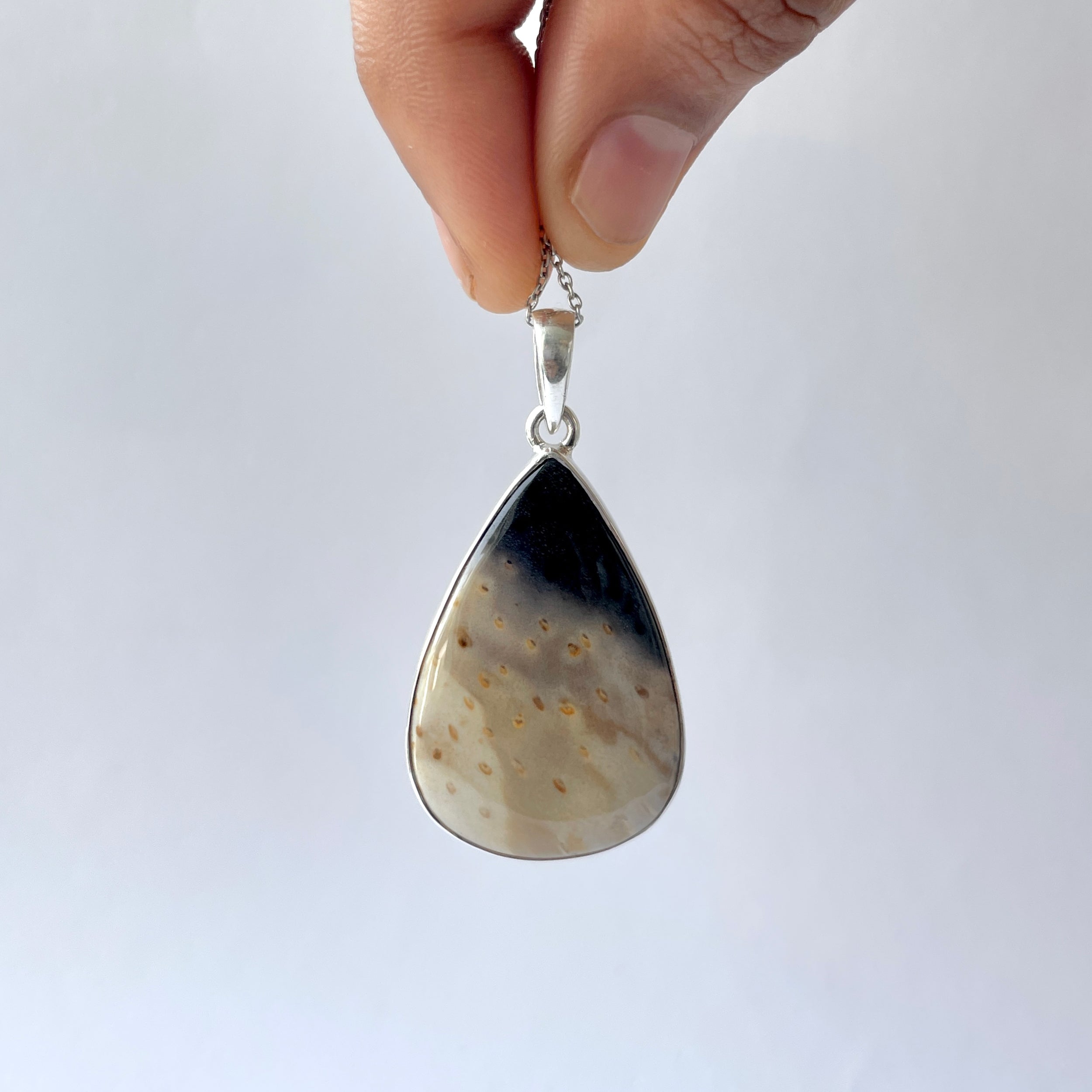 Plumroot Agate Pendant-(PTJ-P-2.)