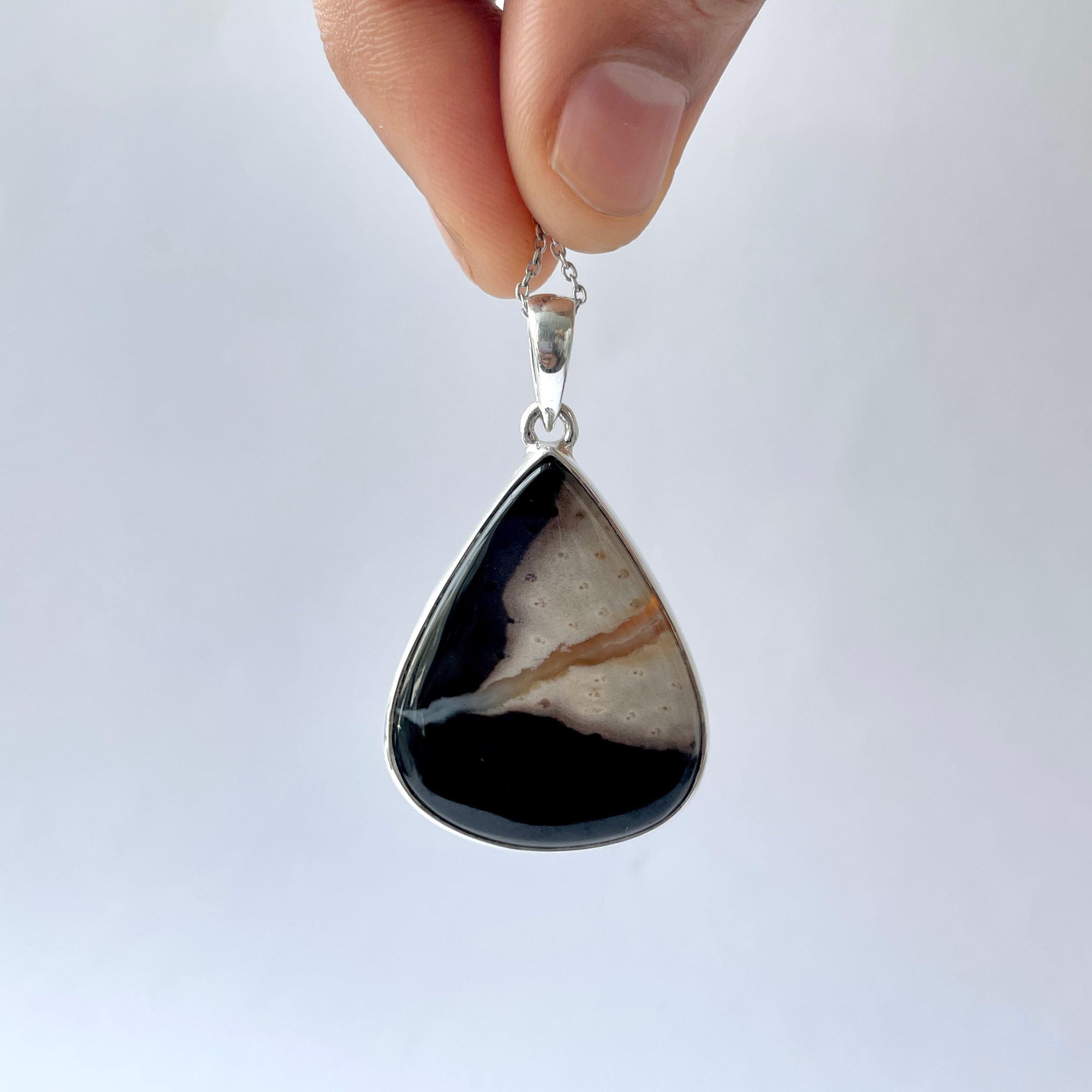 Plumroot Agate Pendant-(PTJ-P-6.)