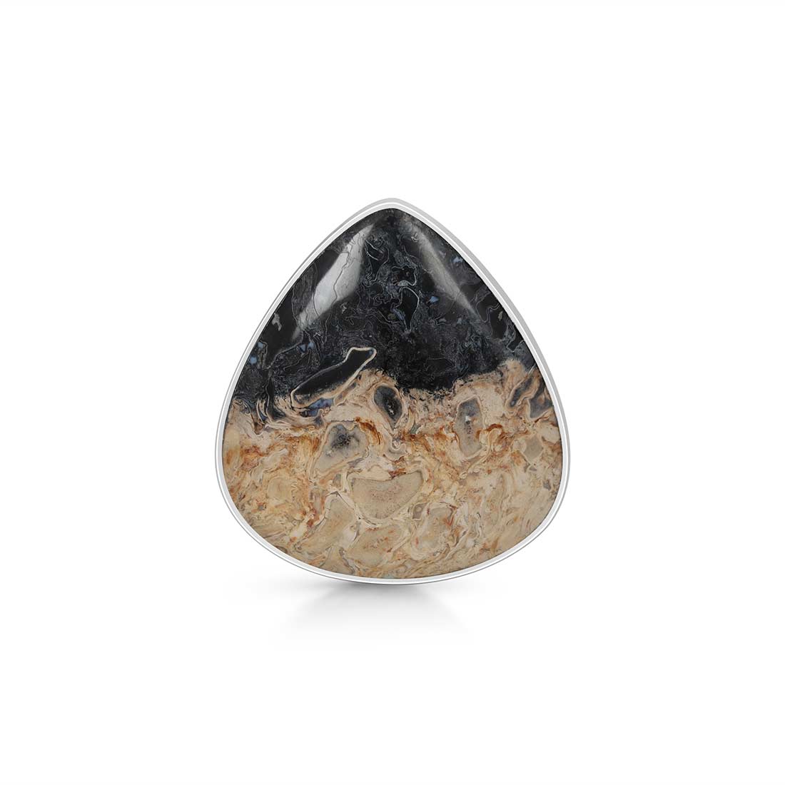 Plumroot Agate Adjustable Ring-(PTJ-R-11.)